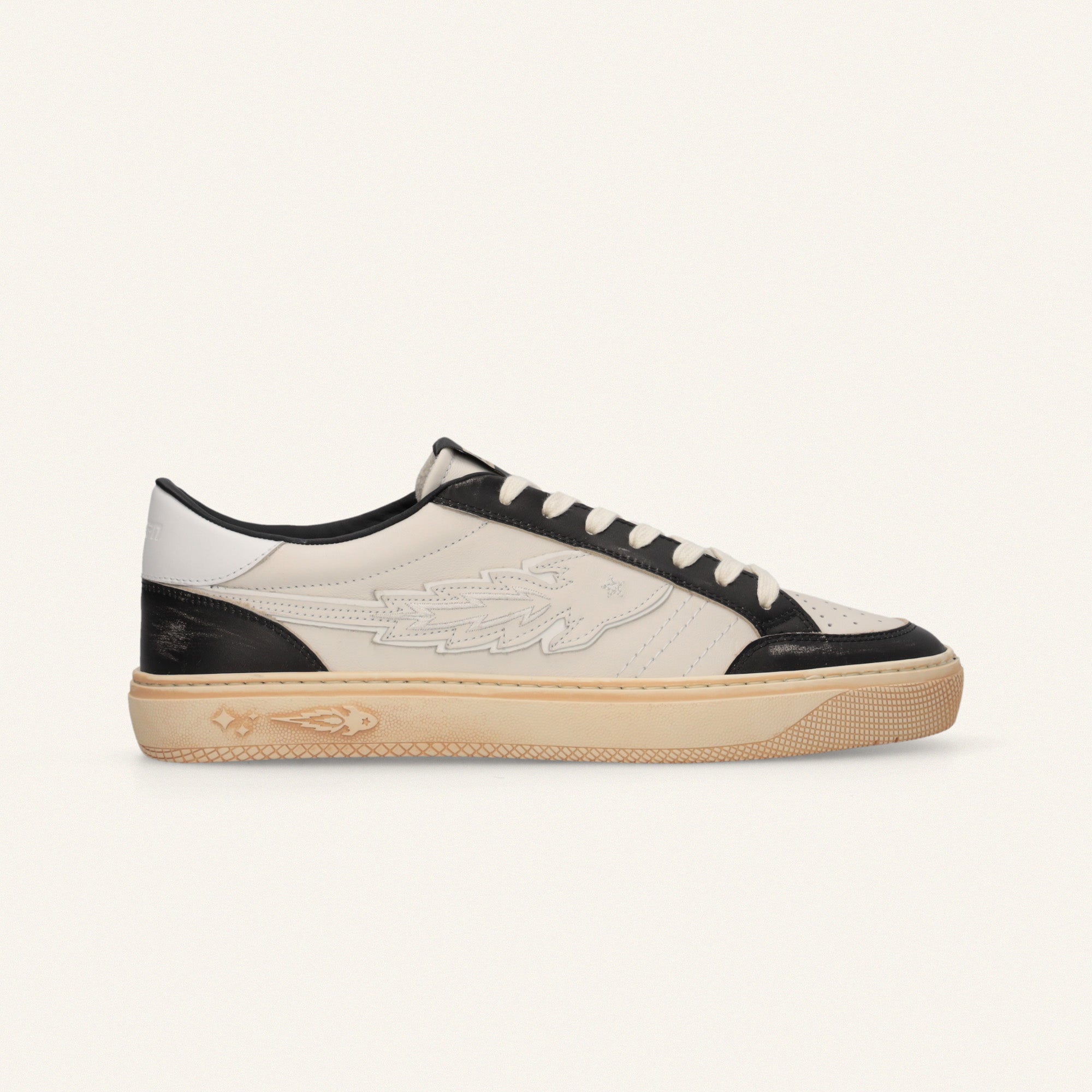 Entjpn Jupiter Rocket - sneakers uomo in pelle bianca e nera
