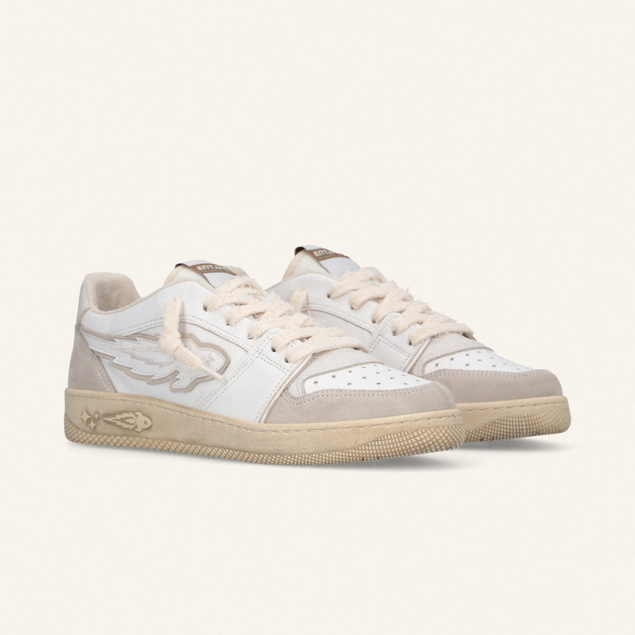 Entjpn Egg Rocket - sneakers bianche in pelle e crosta