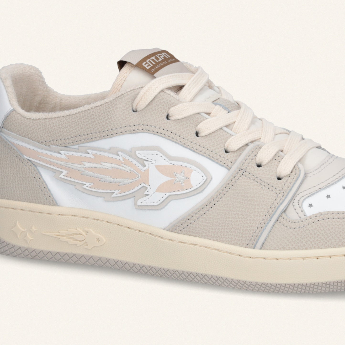 Entjpn Egg Rocket – sneakers in tumbled leather
