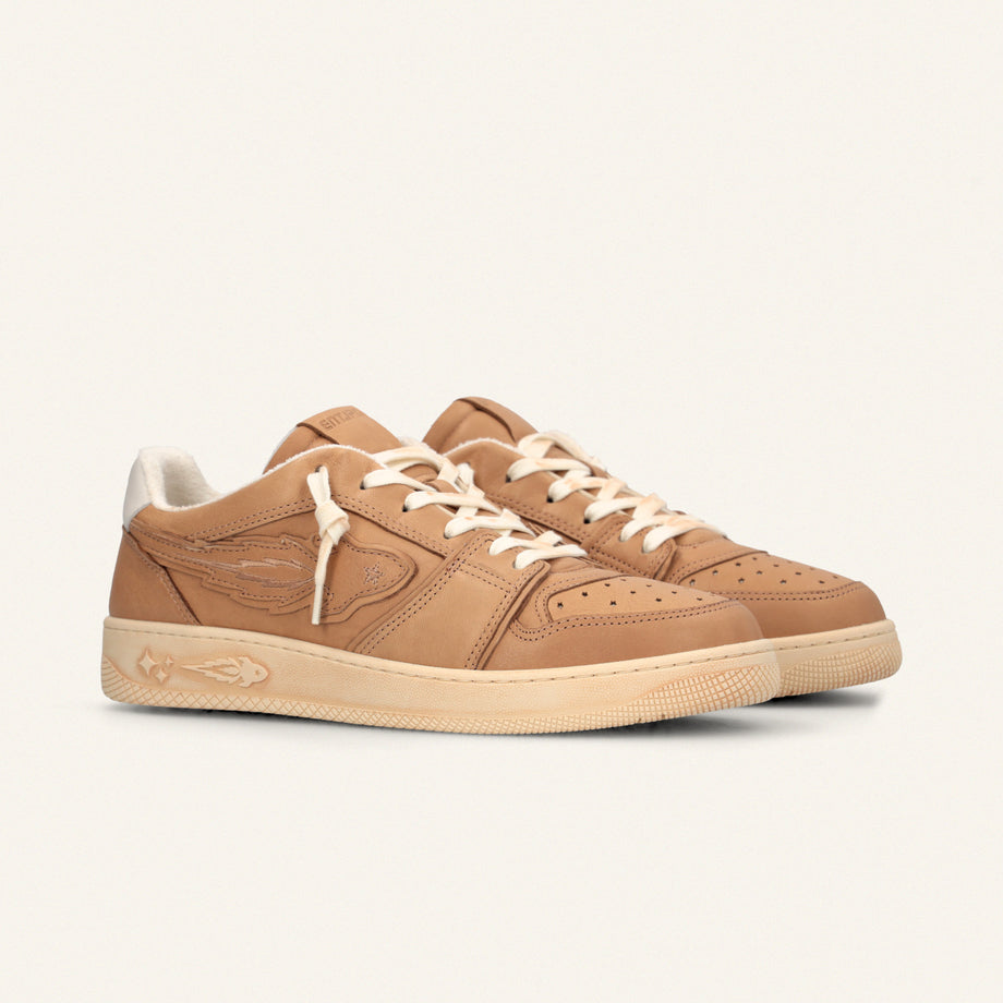 Entjpn Egg Rocket - sneakers camel in pelle