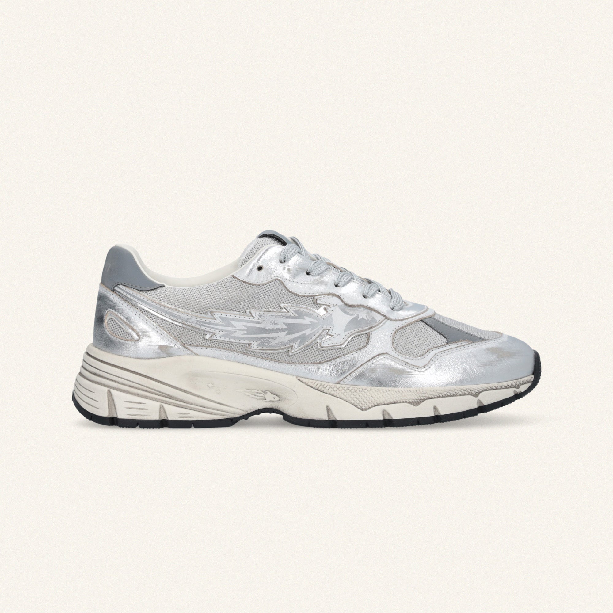 Entjpn Run Rocket - sneakers running metal argento