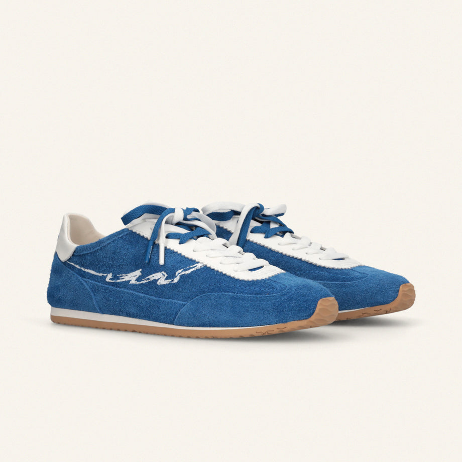 ENTJPN 61 - sneakers in pelle scamosciata blue