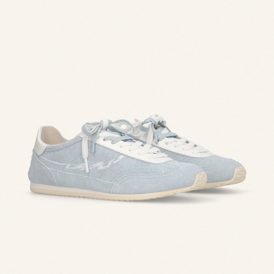 ENTJPN 61 - sneakers in pelle scamosciata sky blue