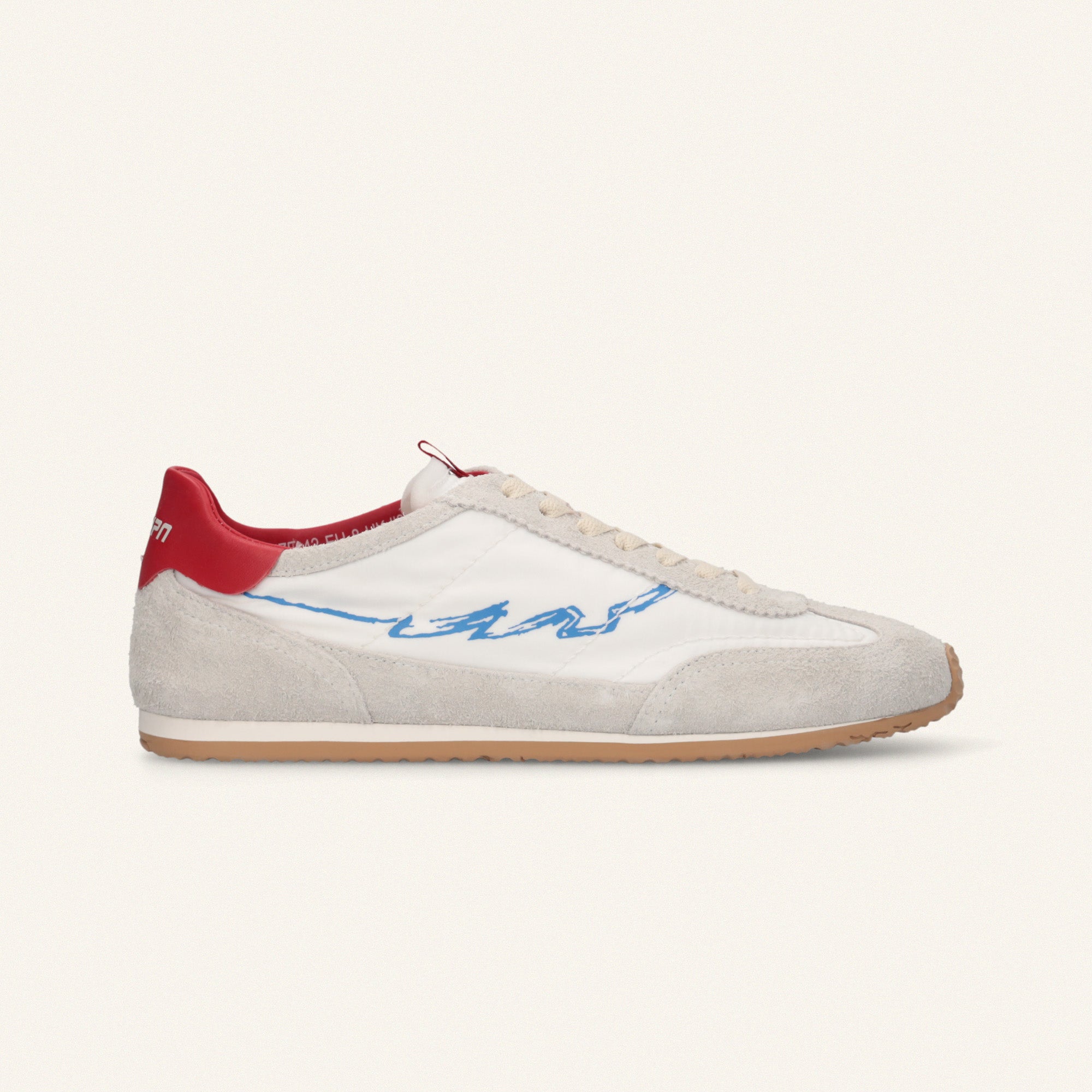 ENTJPN 61 – white suede and nylon sneakers