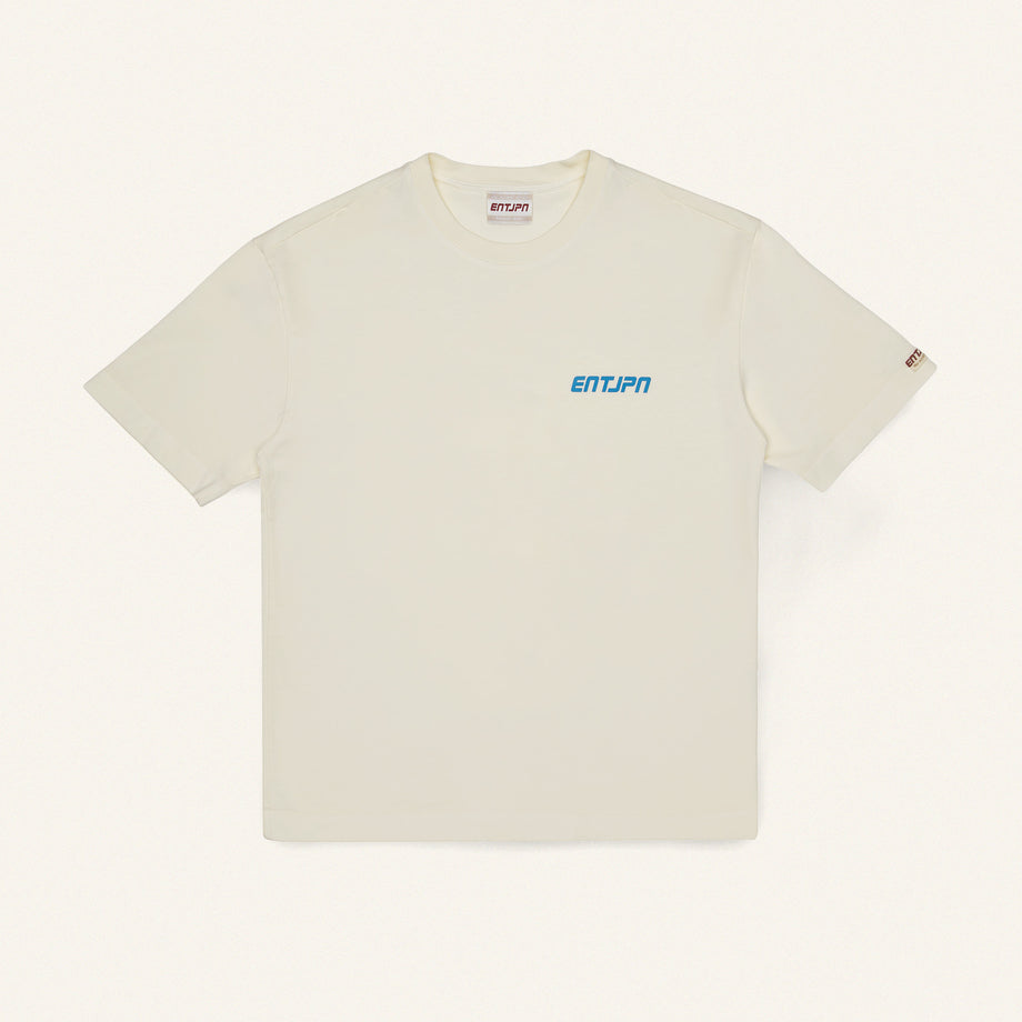 T-shirt in cotone color burro con stampa 'Supermarket' image