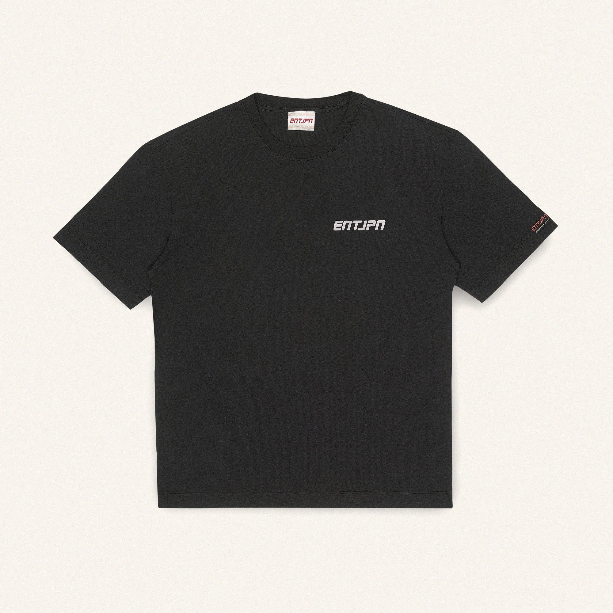Black cotton T-shirt with “Enterprise Japan Market” print
