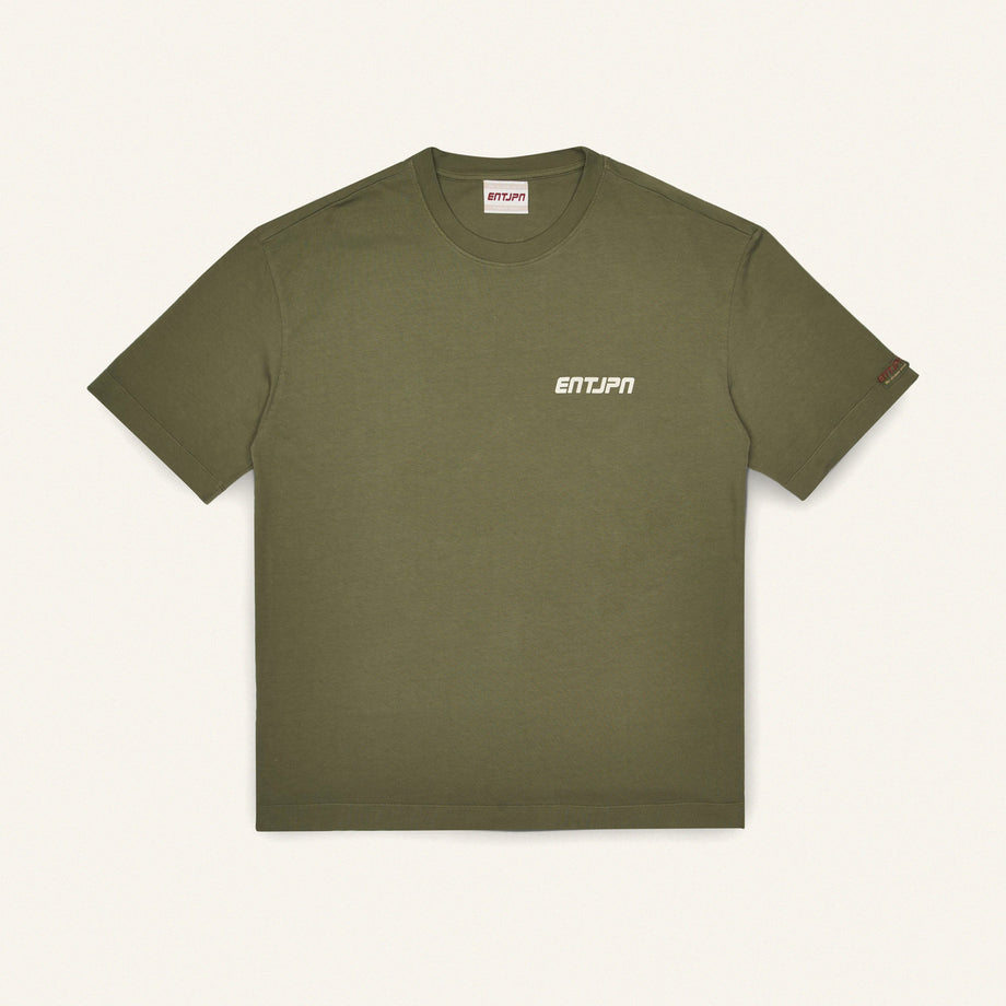 T-shirt in cotone color military con stampa 'Enterprise Japan Market' image