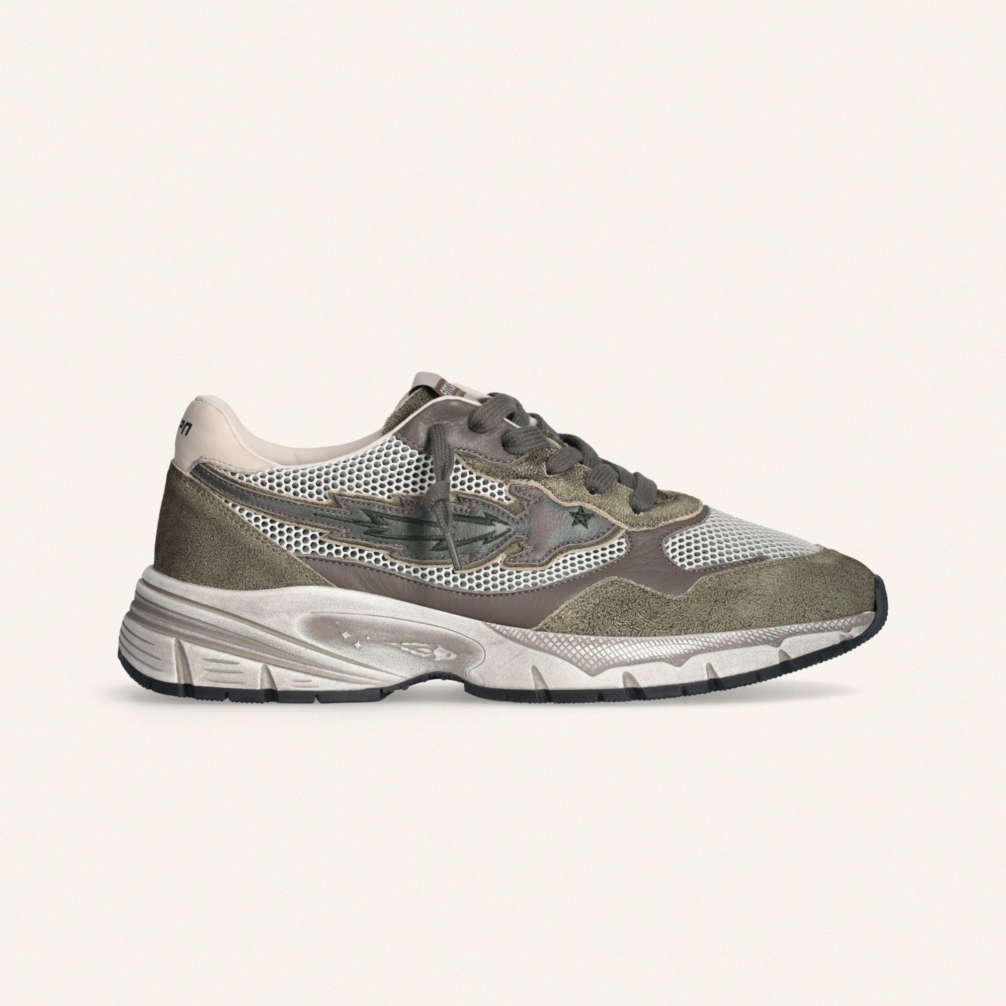 Entjpn Run Rocket - sneakers running man verde militare