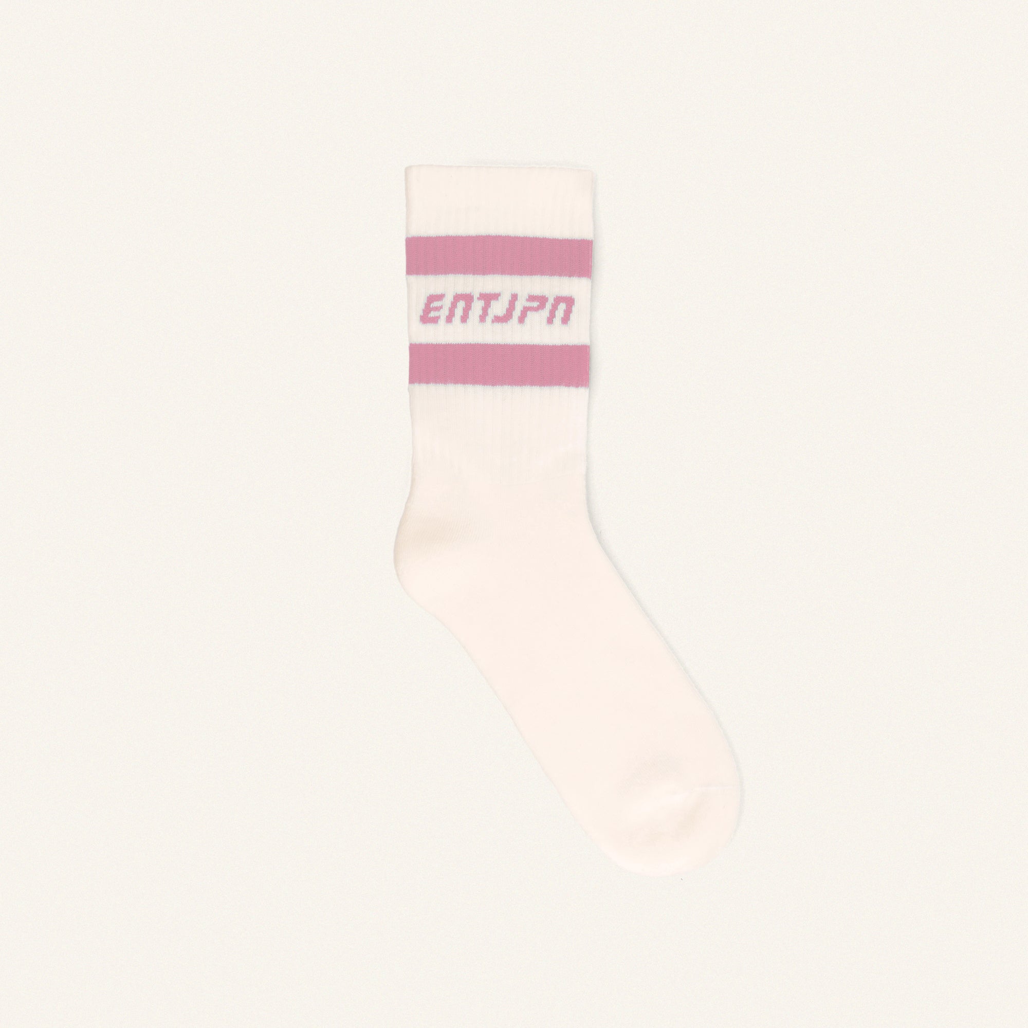 Calzini con logo ENTJPN e stripes rosa