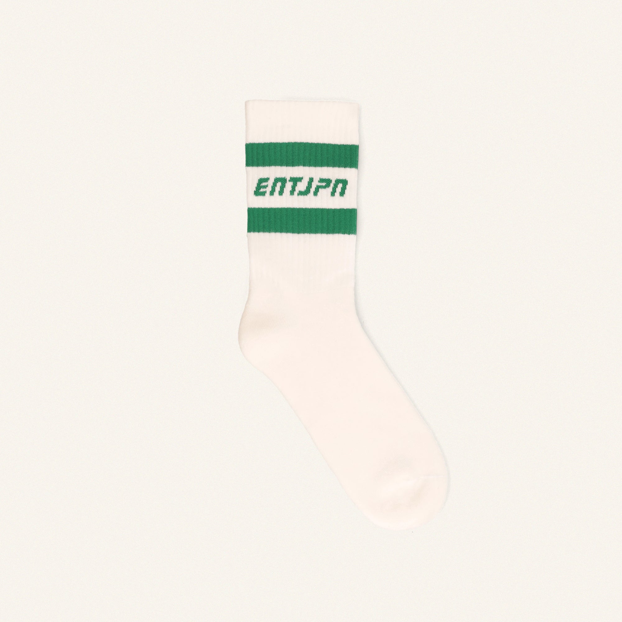 Calzini con logo ENTJPN e stripes color menta