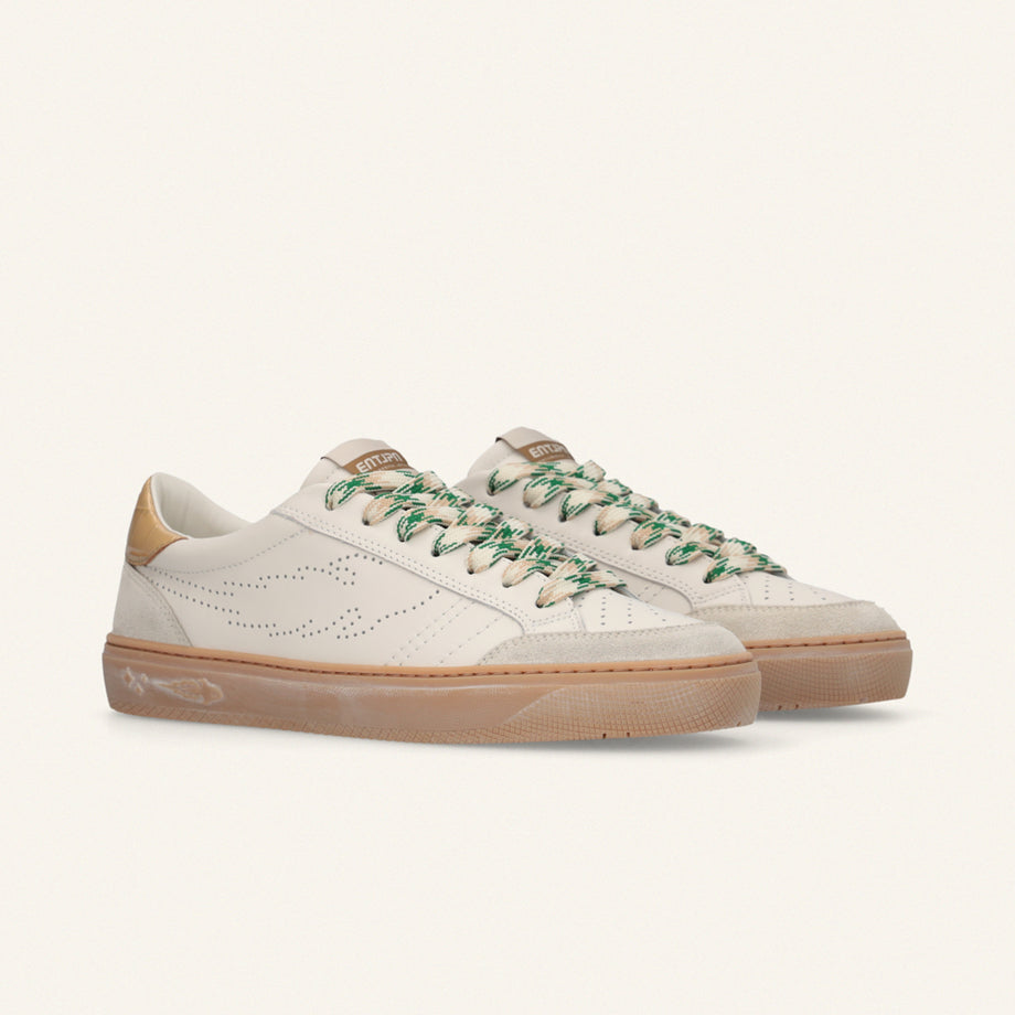 Entjpn Jupiter Rocket - sneakers in pelle con talloncino bicolor stampa cocco
