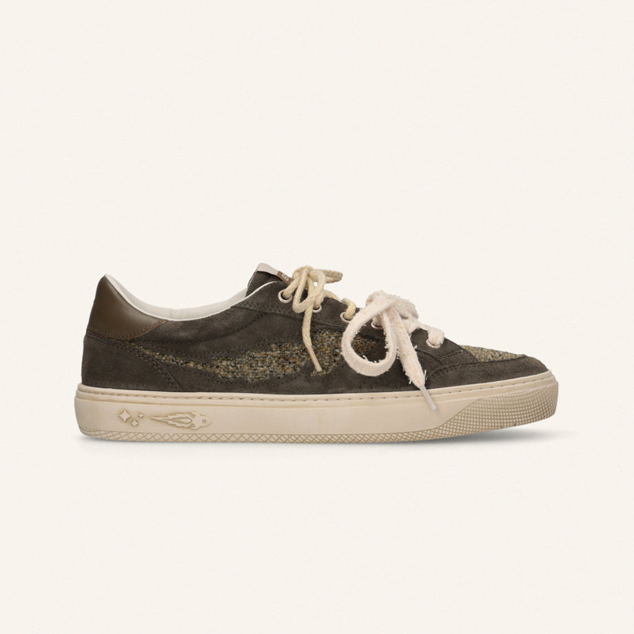 Entjpn Jupiter Rocket - sneakers unisex in pelle e tweed color vischio image