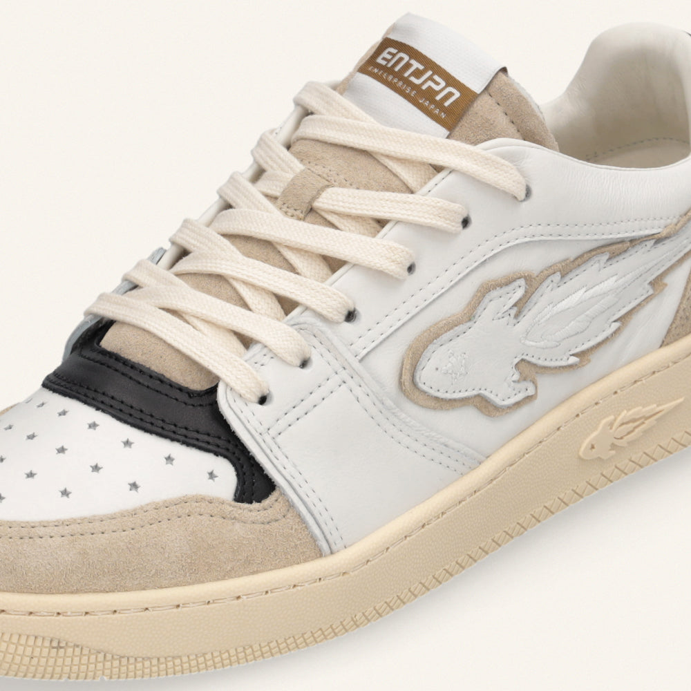 Entjpn Egg Rocket - sneakers in pelle bianca e nera