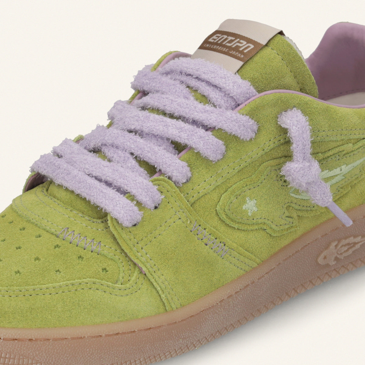 Entjpn Egg Rocket - sneakers in pelle scamosciata color verde cedro