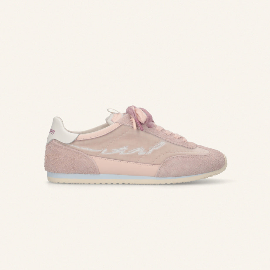 Entjpn 61 - sneakers rosa in pelle scamosciata e ciniglia image