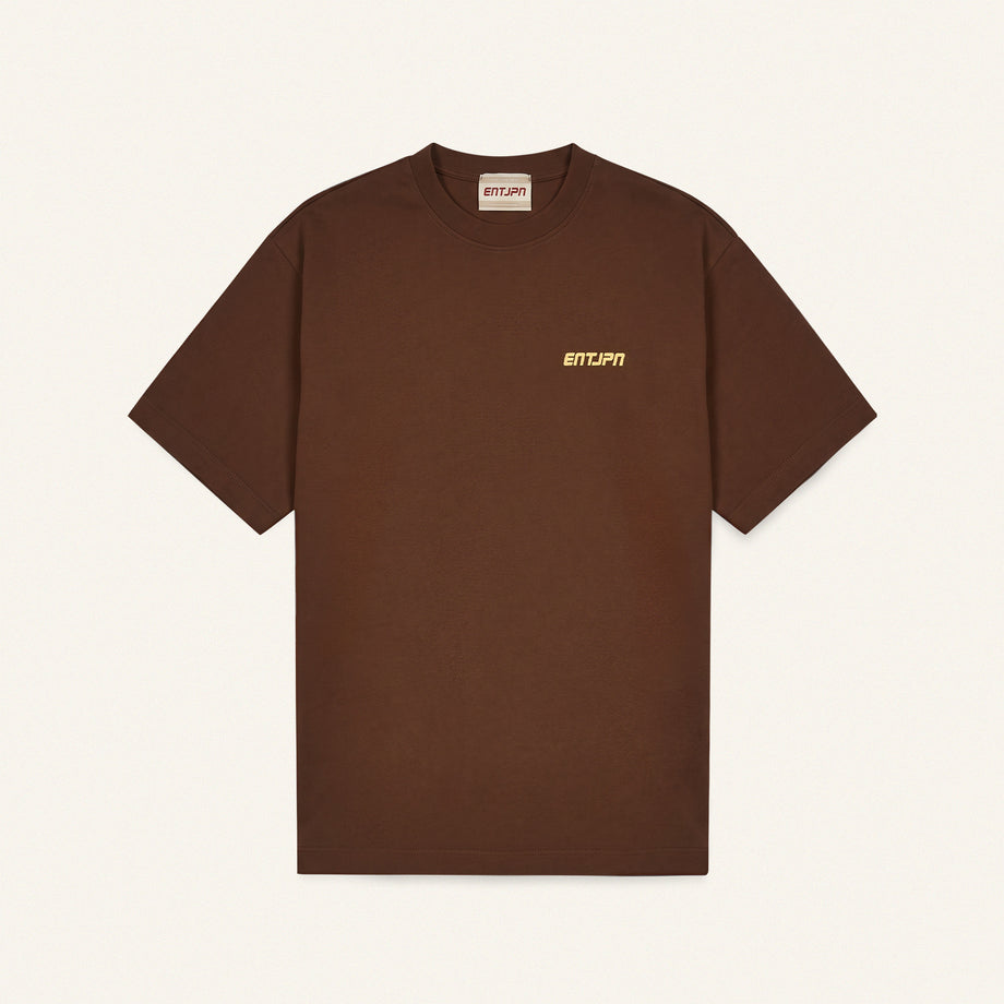 T-shirt in cotone color moka con stampa 'ENTJPN 1975 Tokyo' image