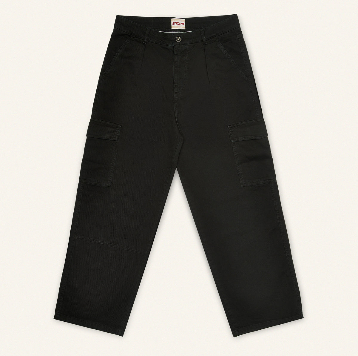 Pantalone Cargo Workwear in twill di cotone nero