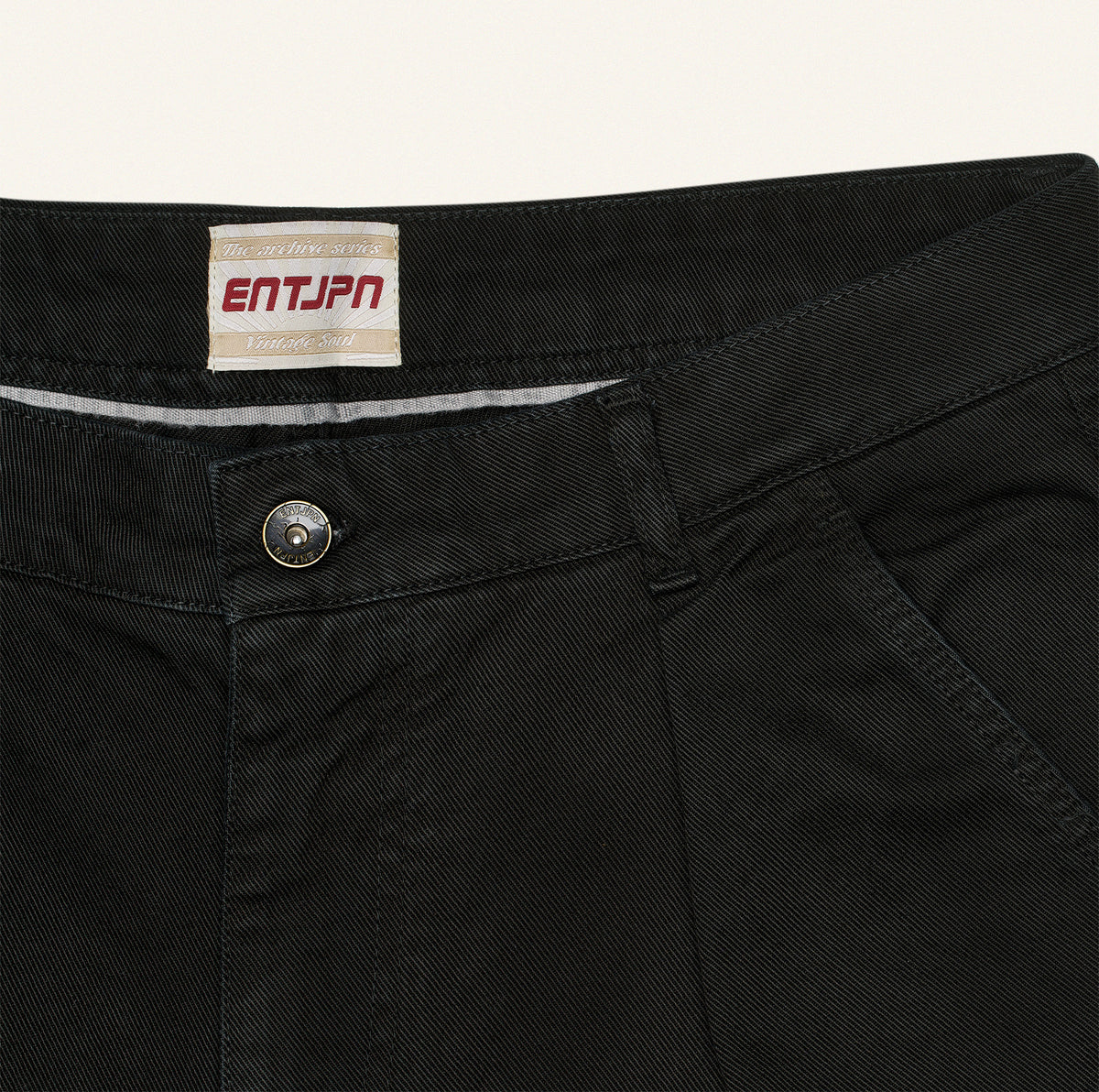 Pantalone Cargo Workwear in twill di cotone nero