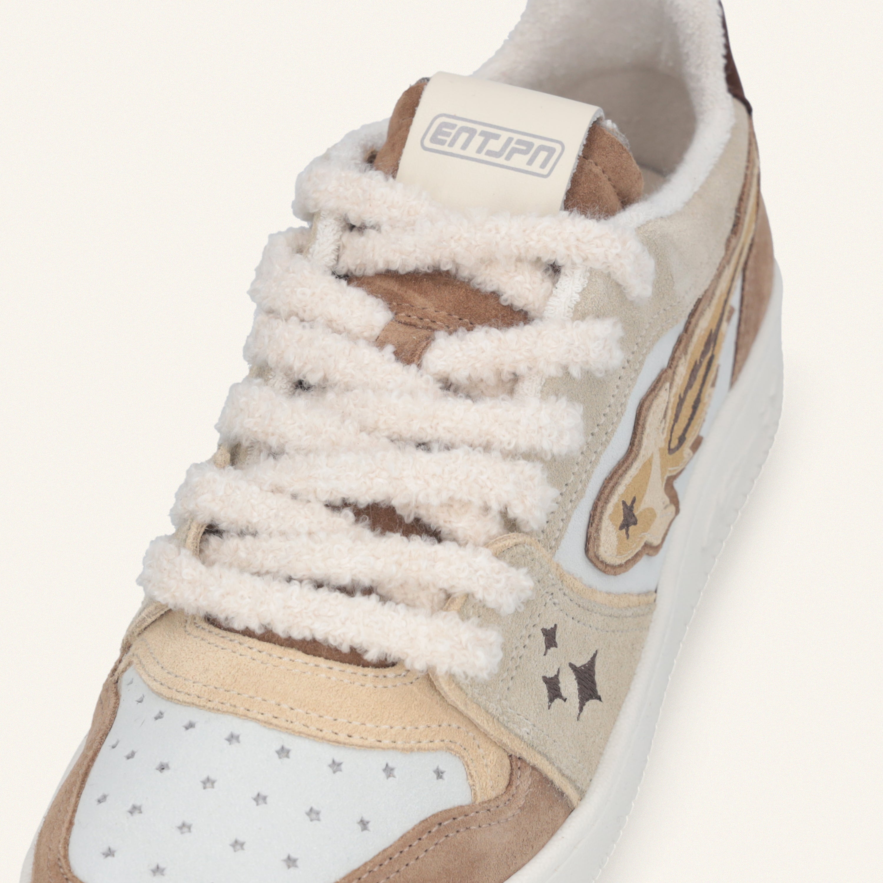 Entjpn Egg Rocket - sneakers in suede sabbia e marrone