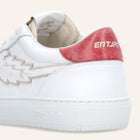 Entjpn Jupiter Rocket - sneakers in pelle bianca con talloncino rosso