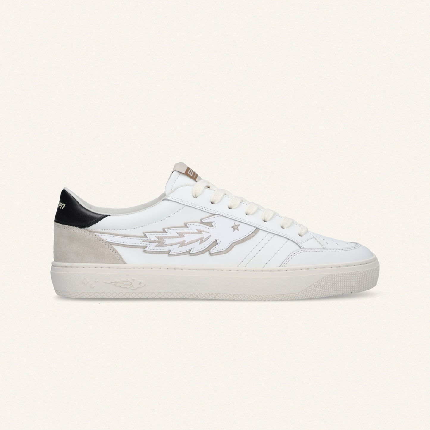 Entjpn Jupiter Rocket – unisex white leather sneakers