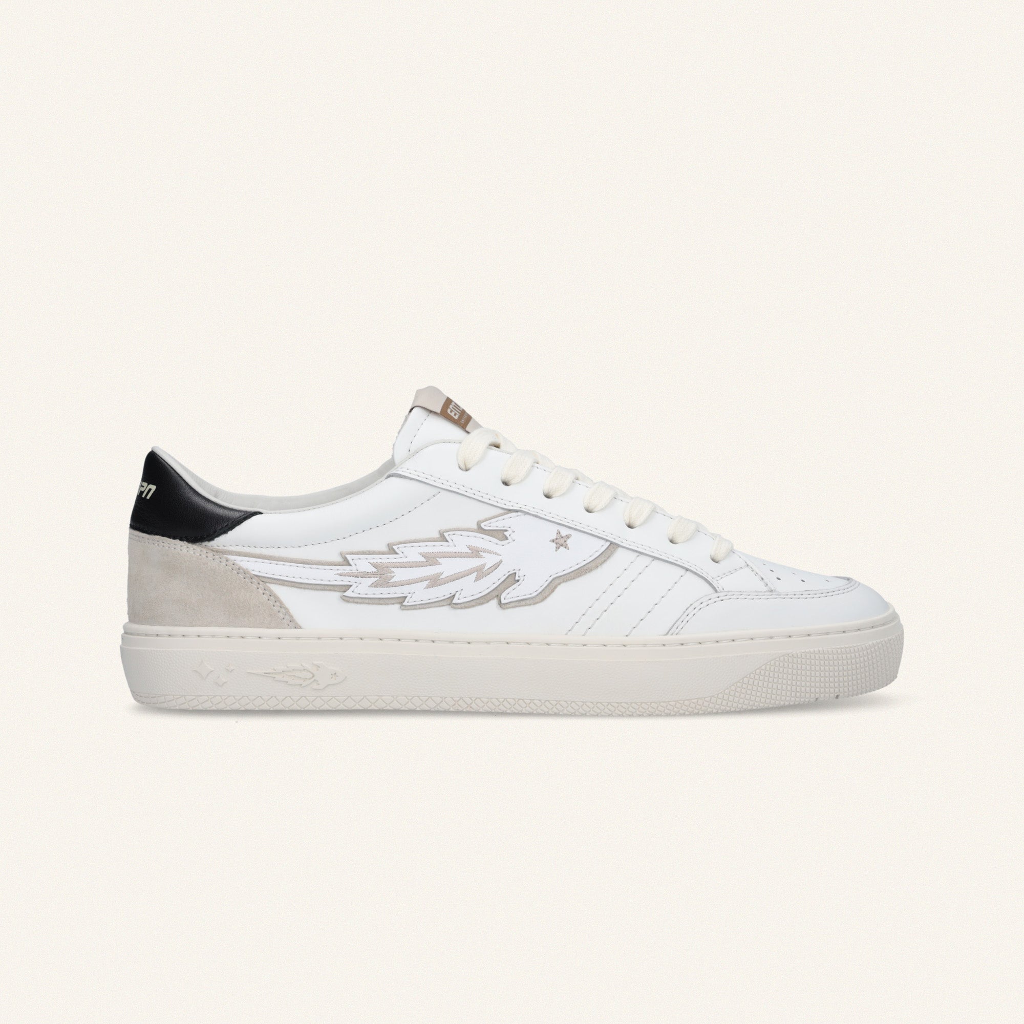 Entjpn Jupiter Rocket – unisex white leather sneakers