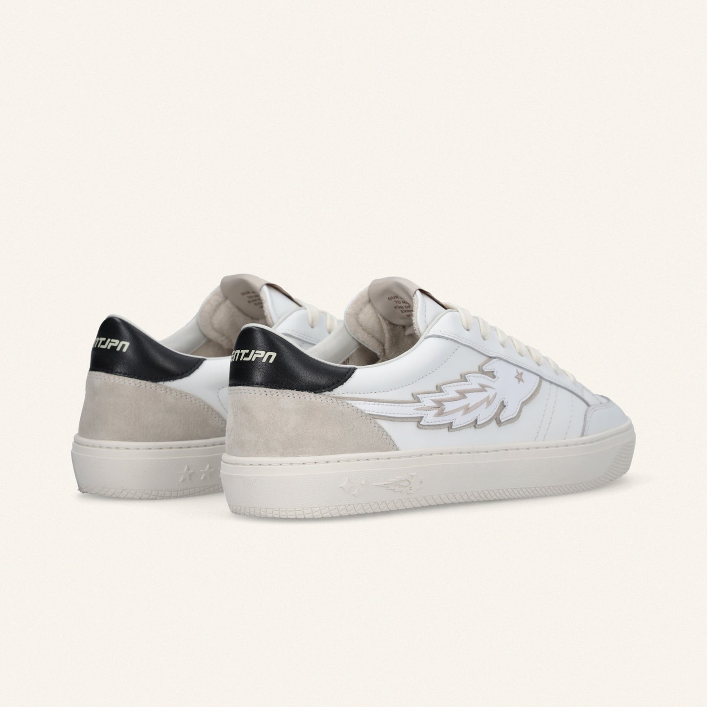 Entjpn Jupiter Rocket – unisex white leather sneakers