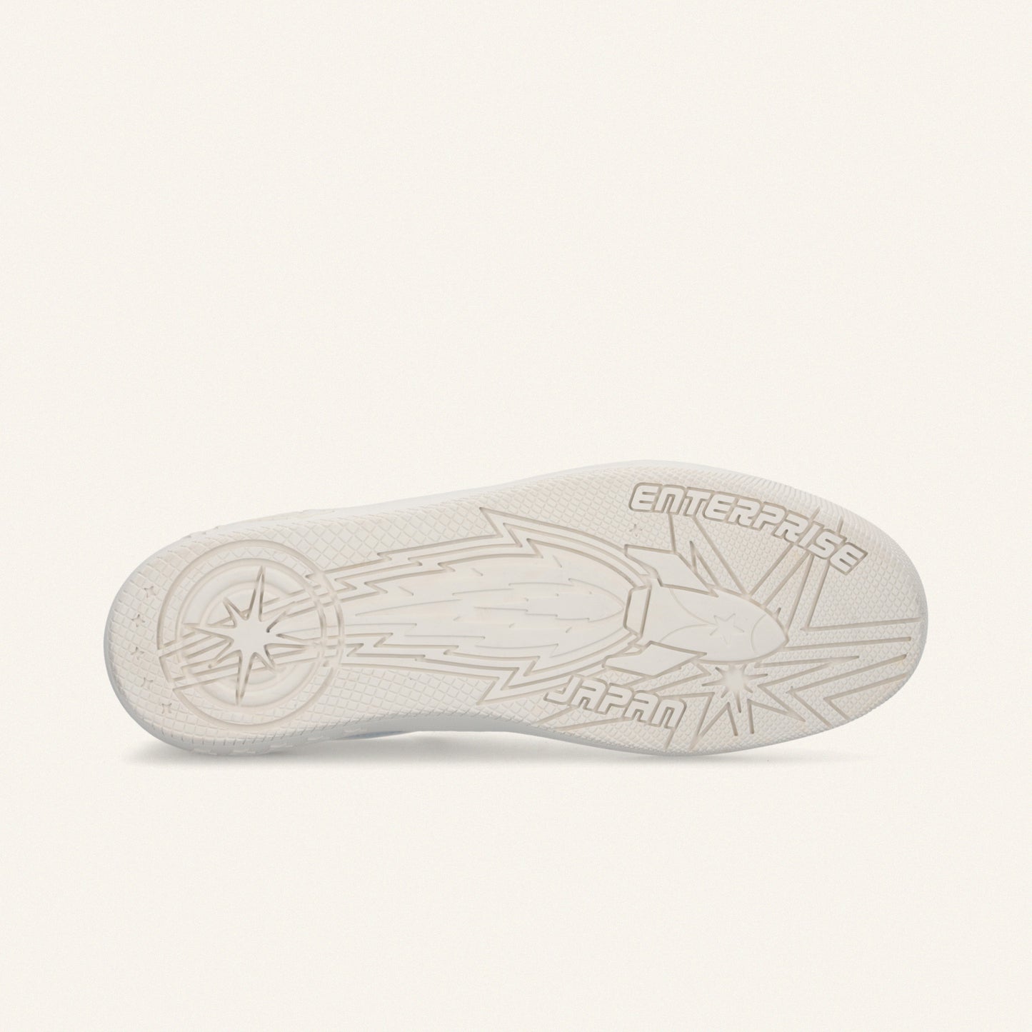 Entjpn Jupiter Rocket – unisex white leather sneakers