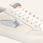 Entjpn Jupiter Rocket – leather sneakers with silver rocket logo
