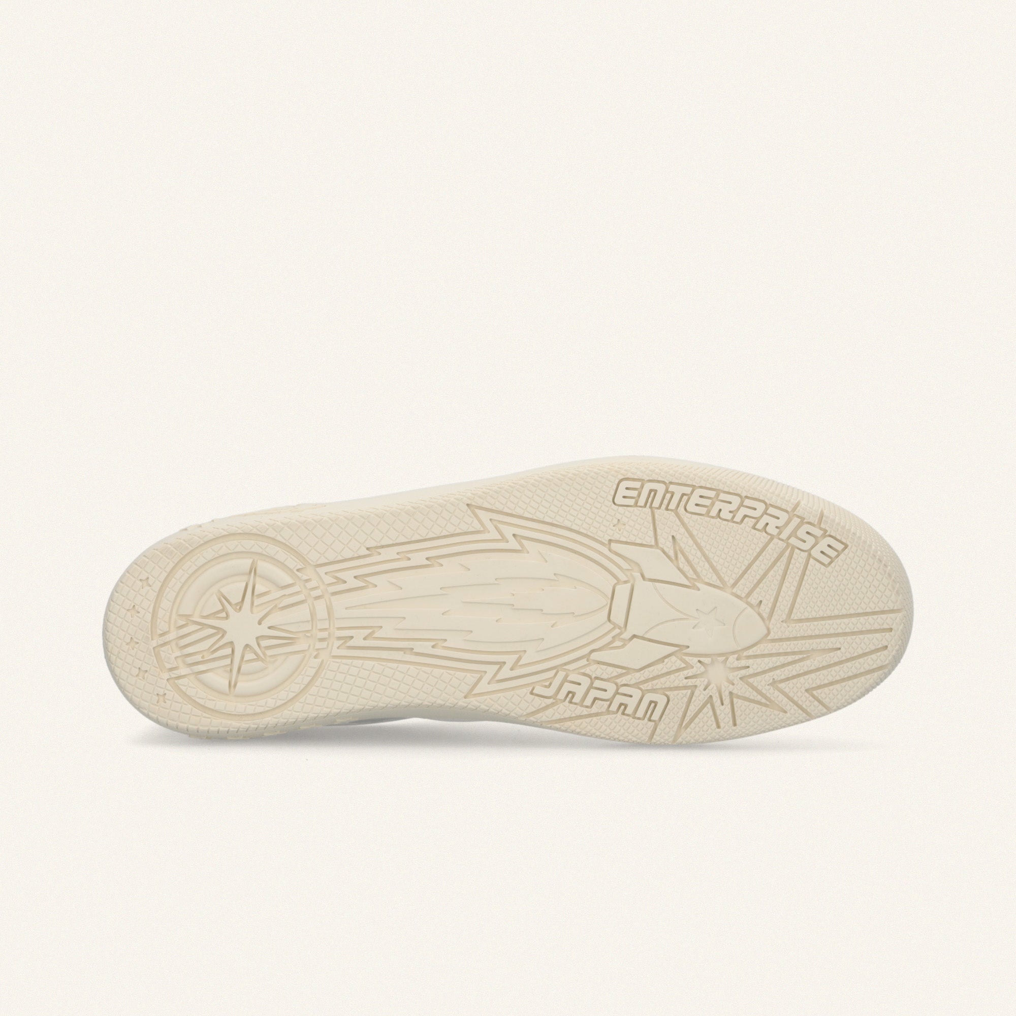 Entjpn Jupiter Rocket - sneakers in pelle bianca con talloncino verde