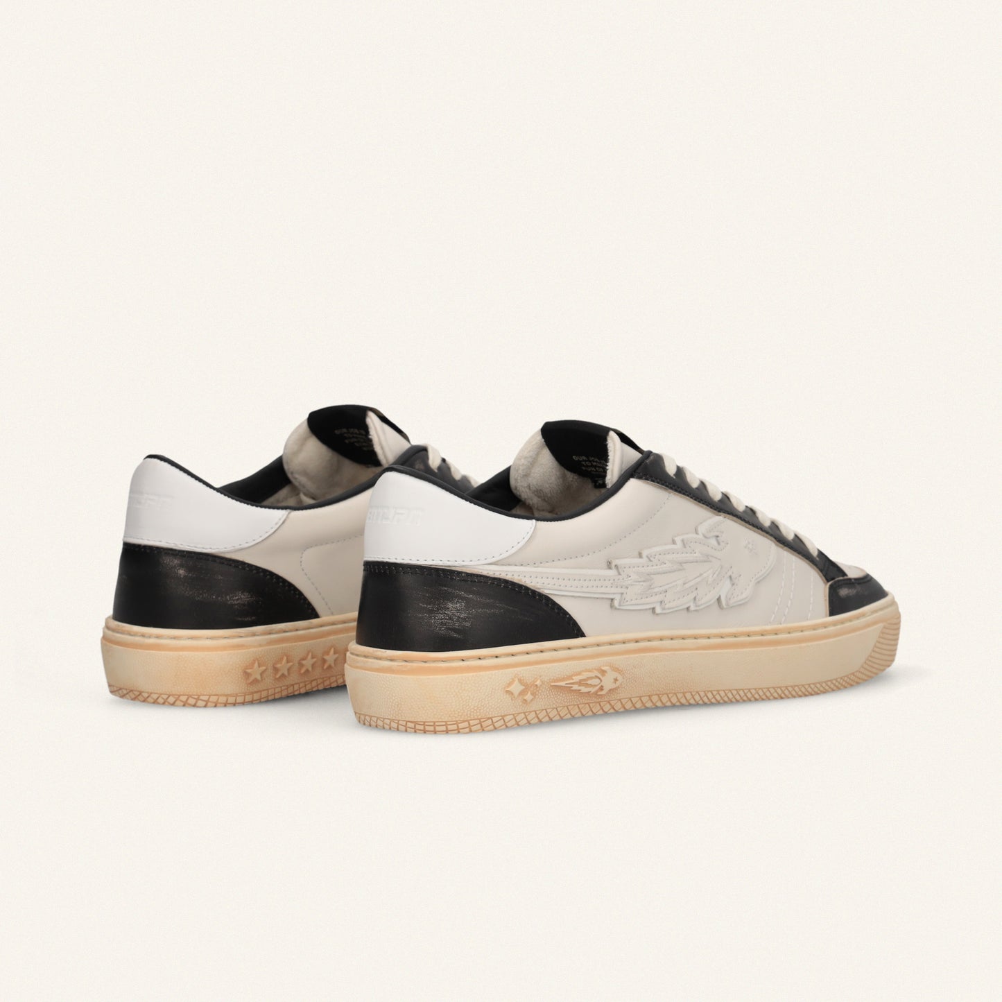 Entjpn Jupiter Rocket - sneakers uomo in pelle bianca e nera