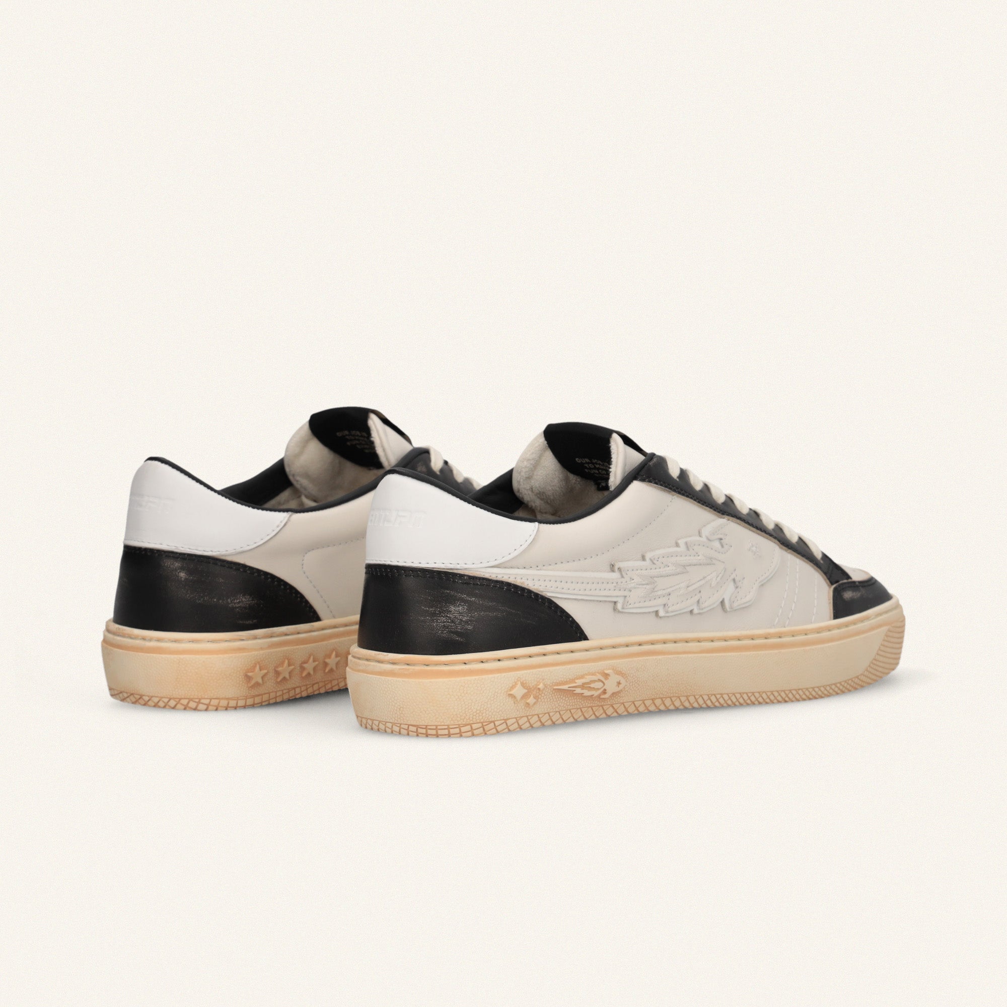 Entjpn Jupiter Rocket - sneakers uomo in pelle bianca e nera