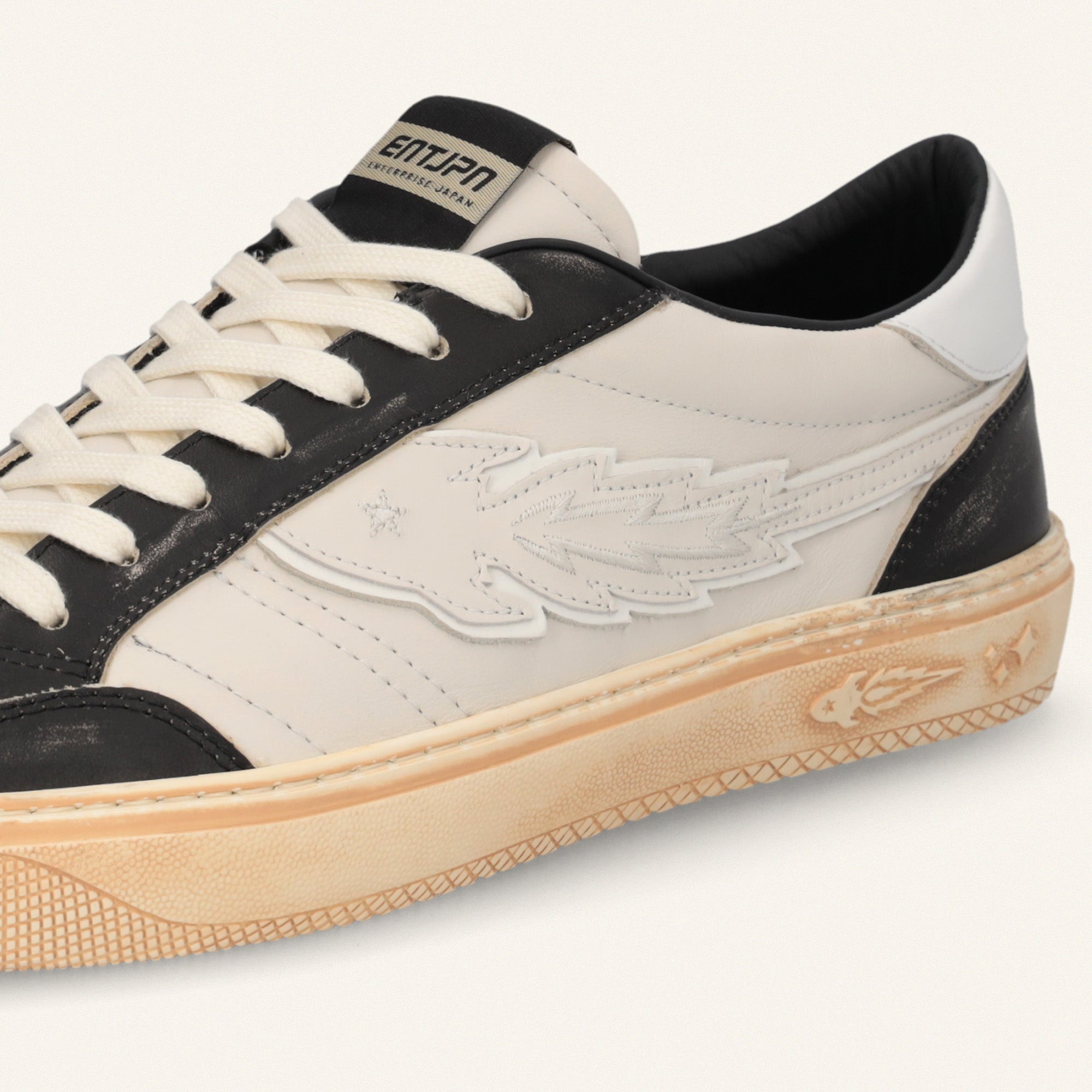 Entjpn Jupiter Rocket - sneakers uomo in pelle bianca e nera