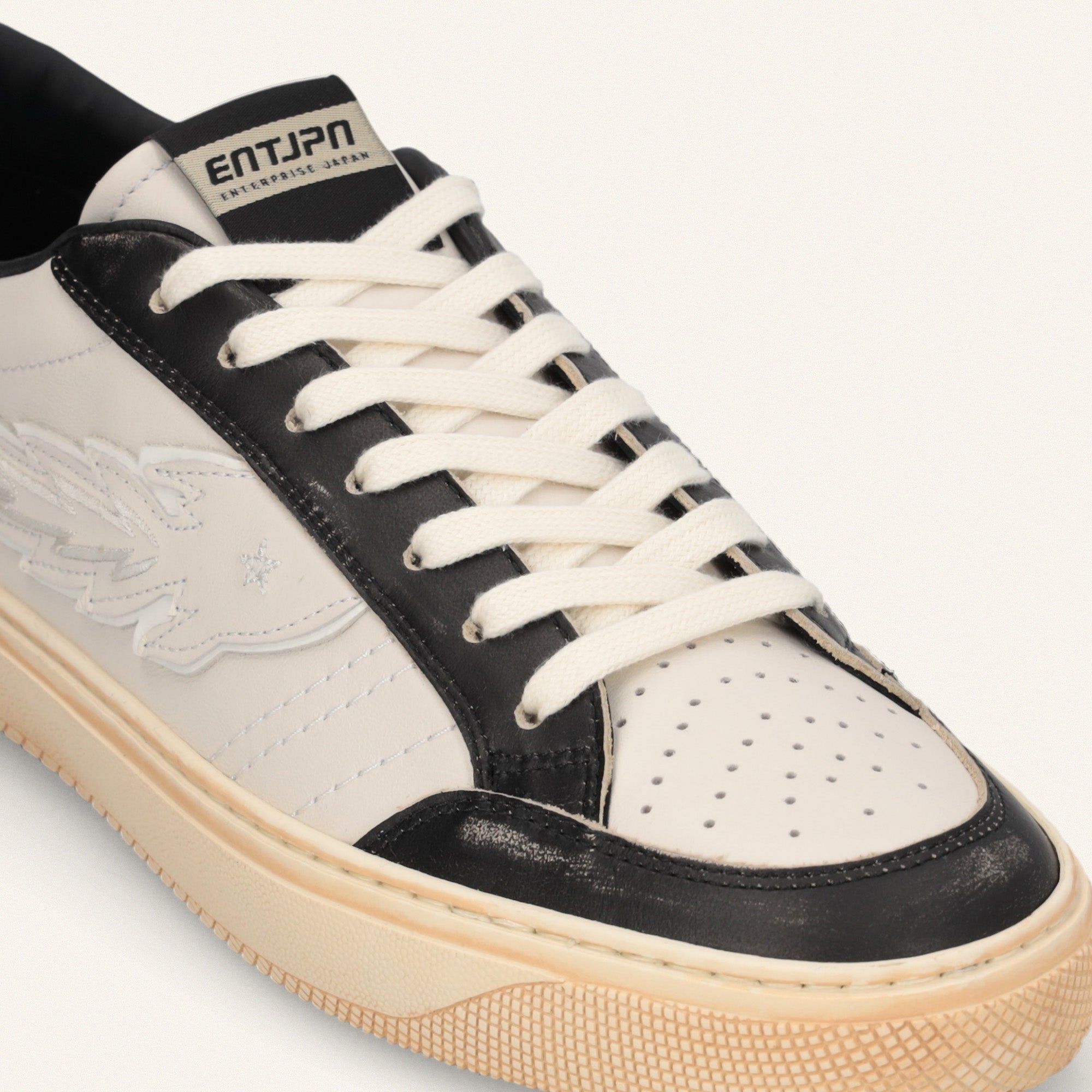 Entjpn Jupiter Rocket - sneakers uomo in pelle bianca e nera