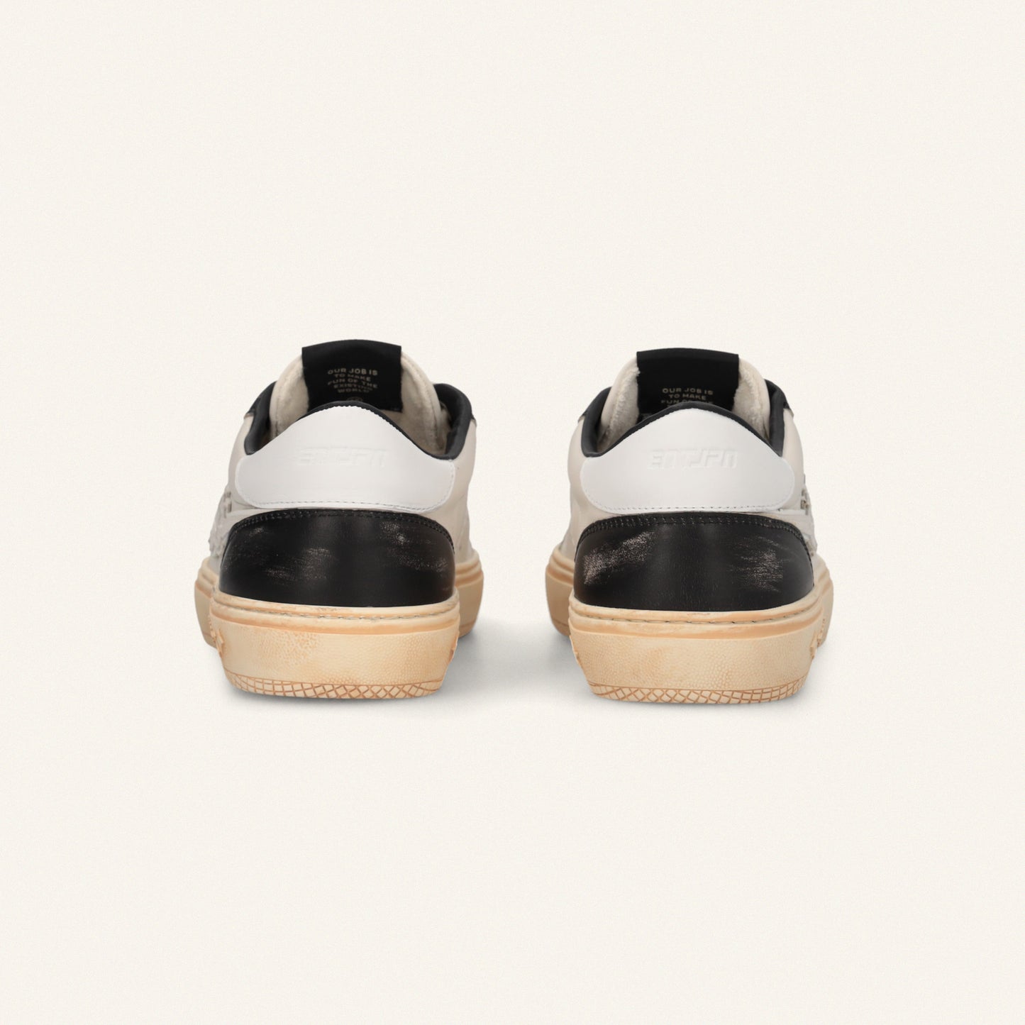 Entjpn Jupiter Rocket - sneakers uomo in pelle bianca e nera