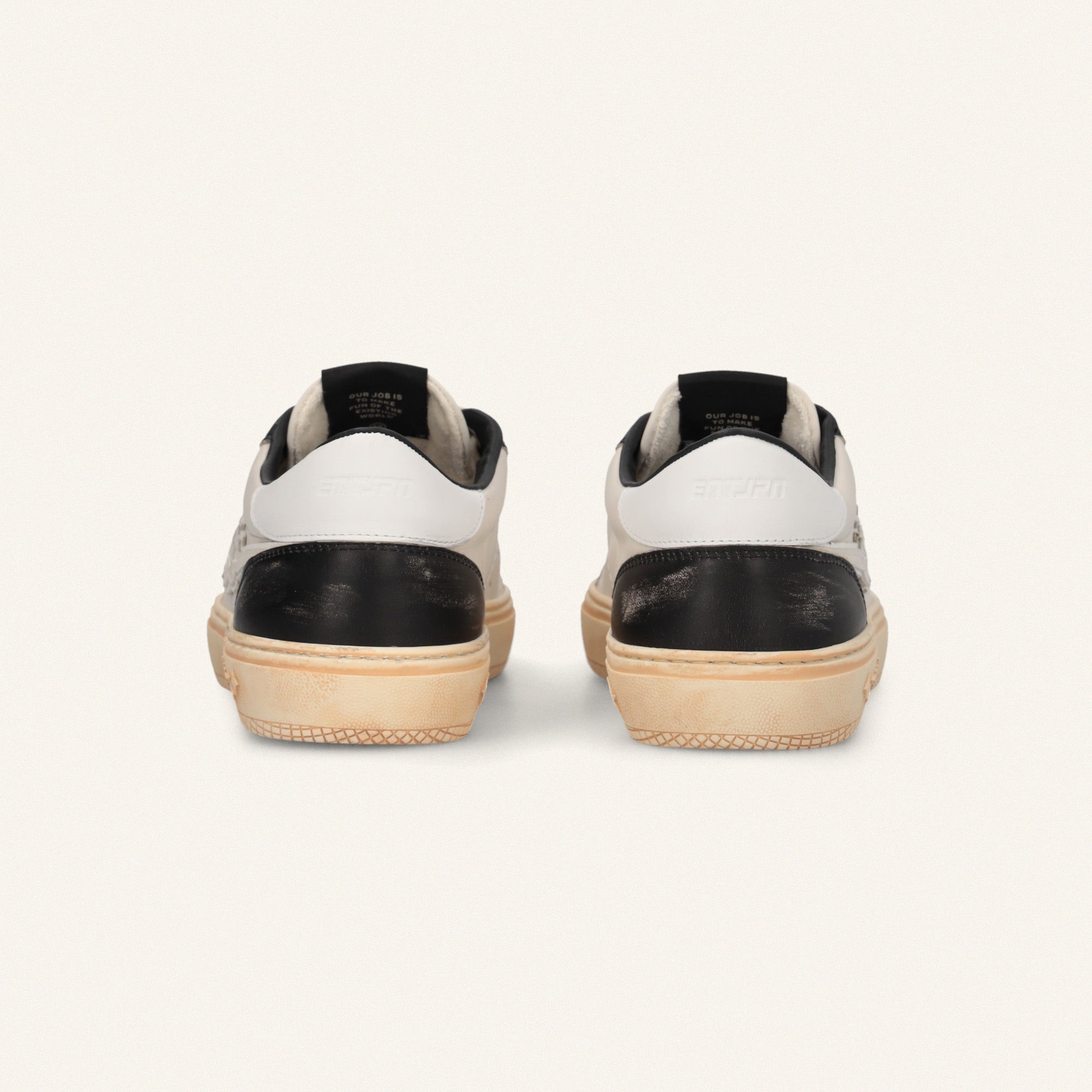 Entjpn Jupiter Rocket - sneakers uomo in pelle bianca e nera