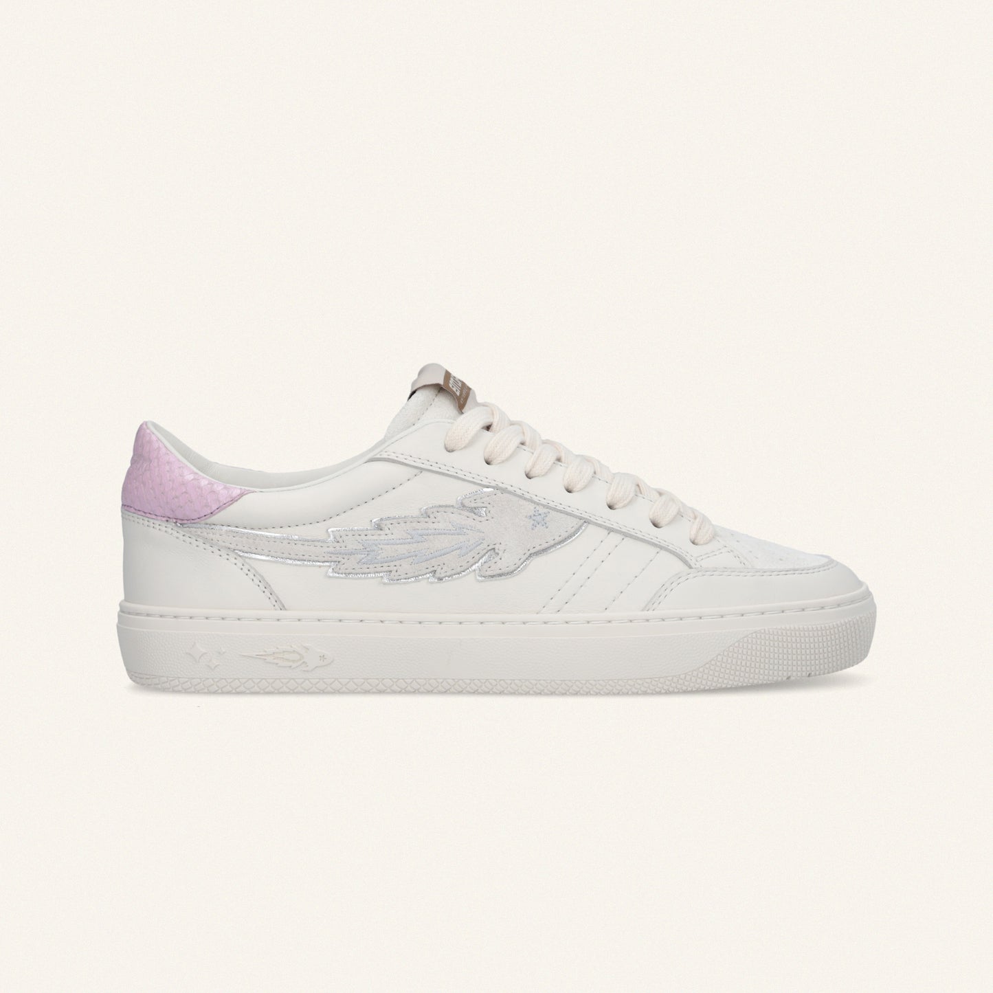 Entjpn Jupiter Rocket - sneakers donna in pelle con talloncino lilac