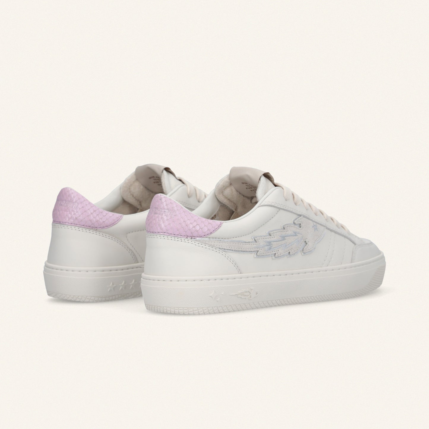 Entjpn Jupiter Rocket - sneakers donna in pelle con talloncino lilac