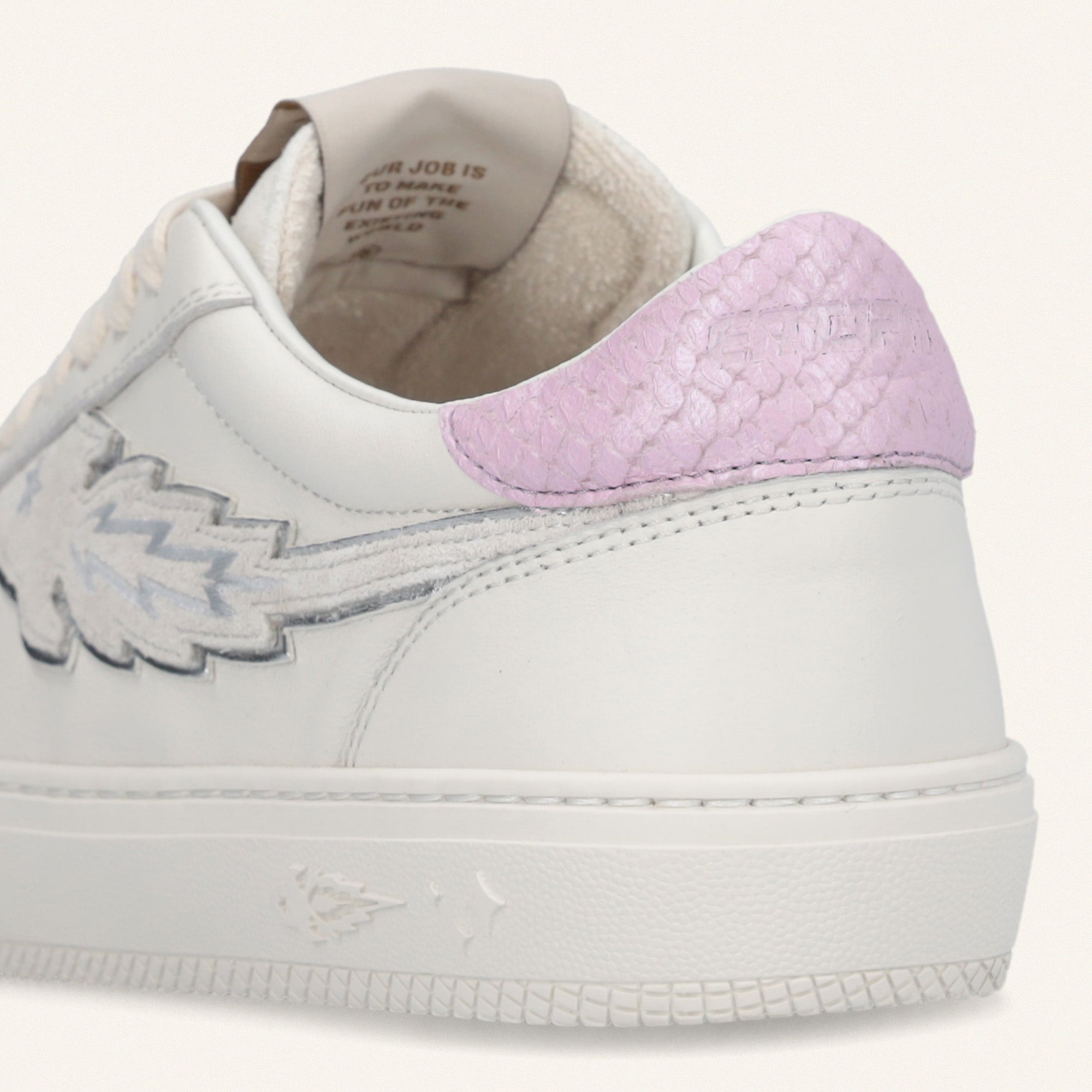 Entjpn Jupiter Rocket - sneakers donna in pelle con talloncino lilac