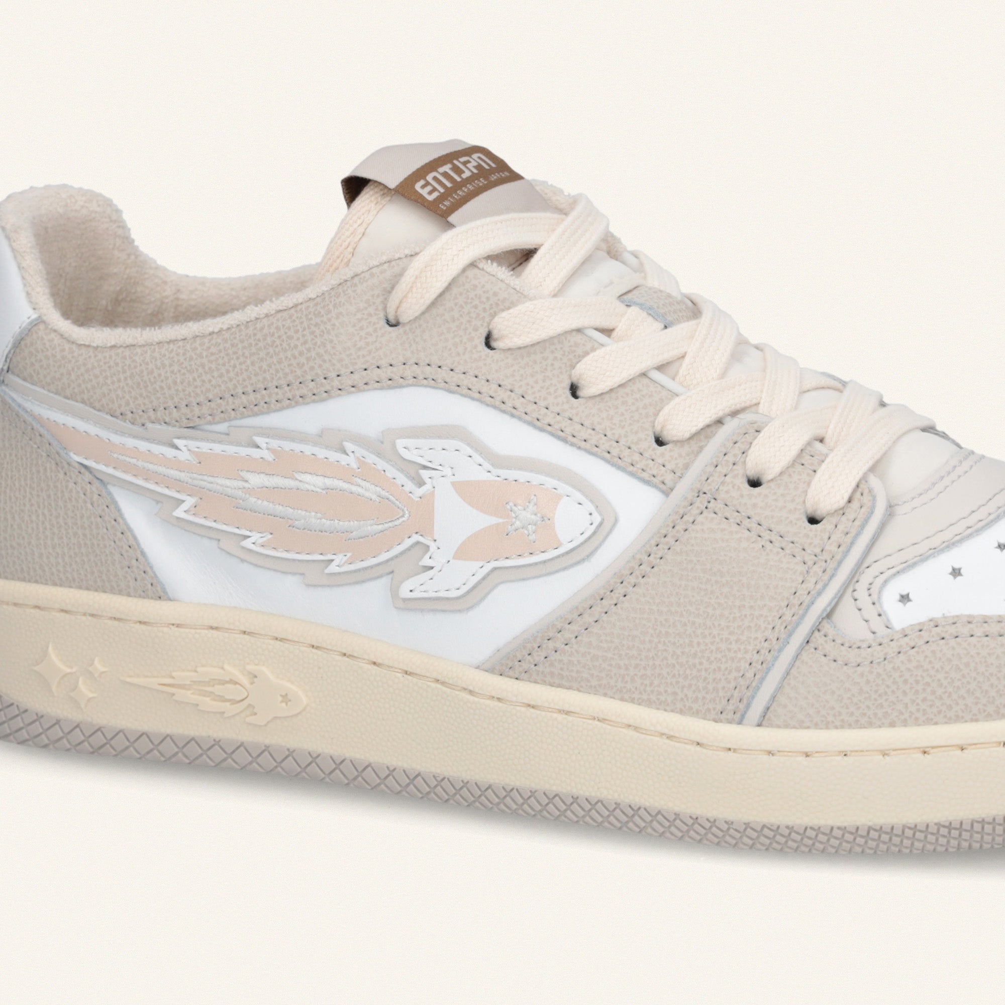 Entjpn Egg Rocket – sneakers in tumbled leather