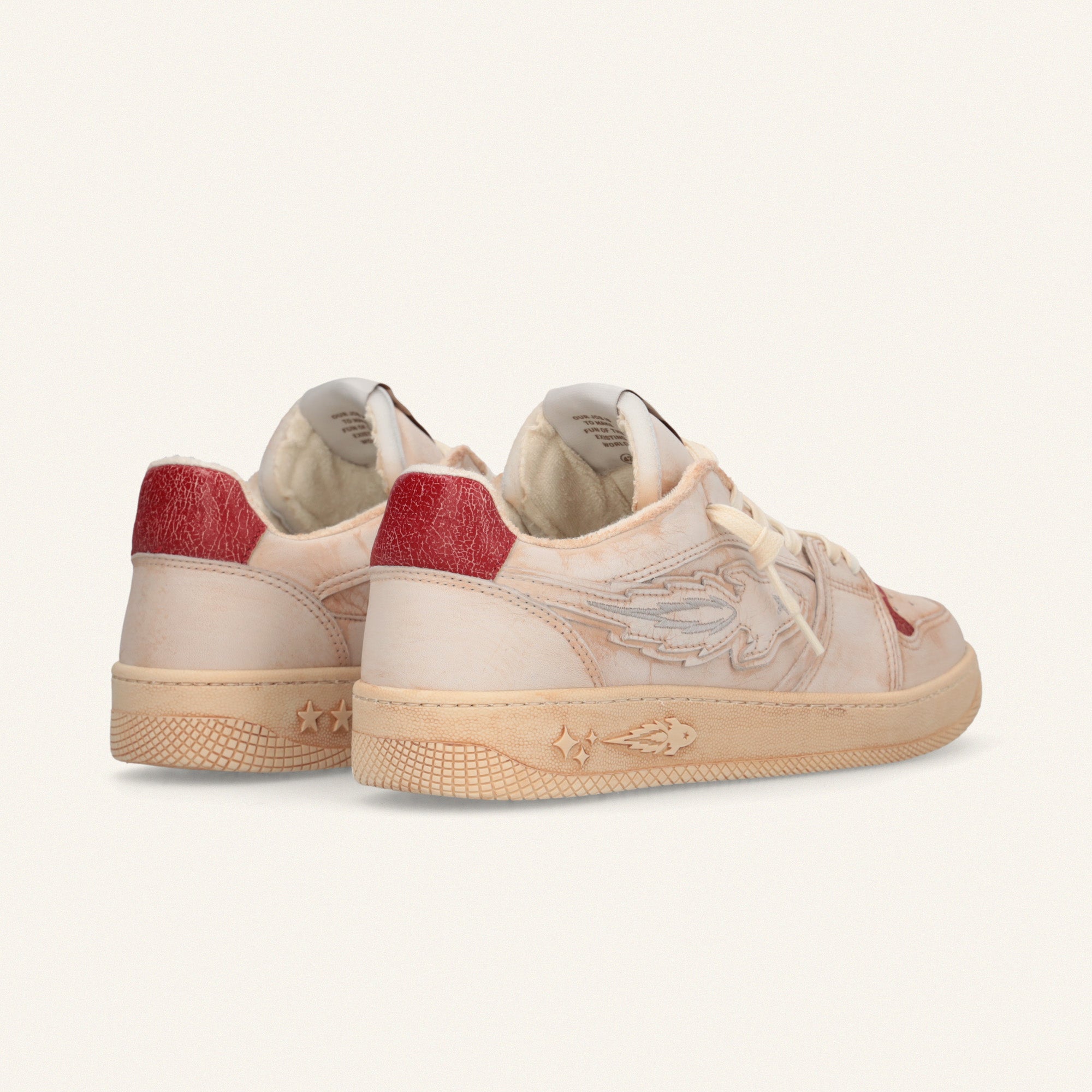 Entjpn Egg Rocket - sneakers in leather red clay