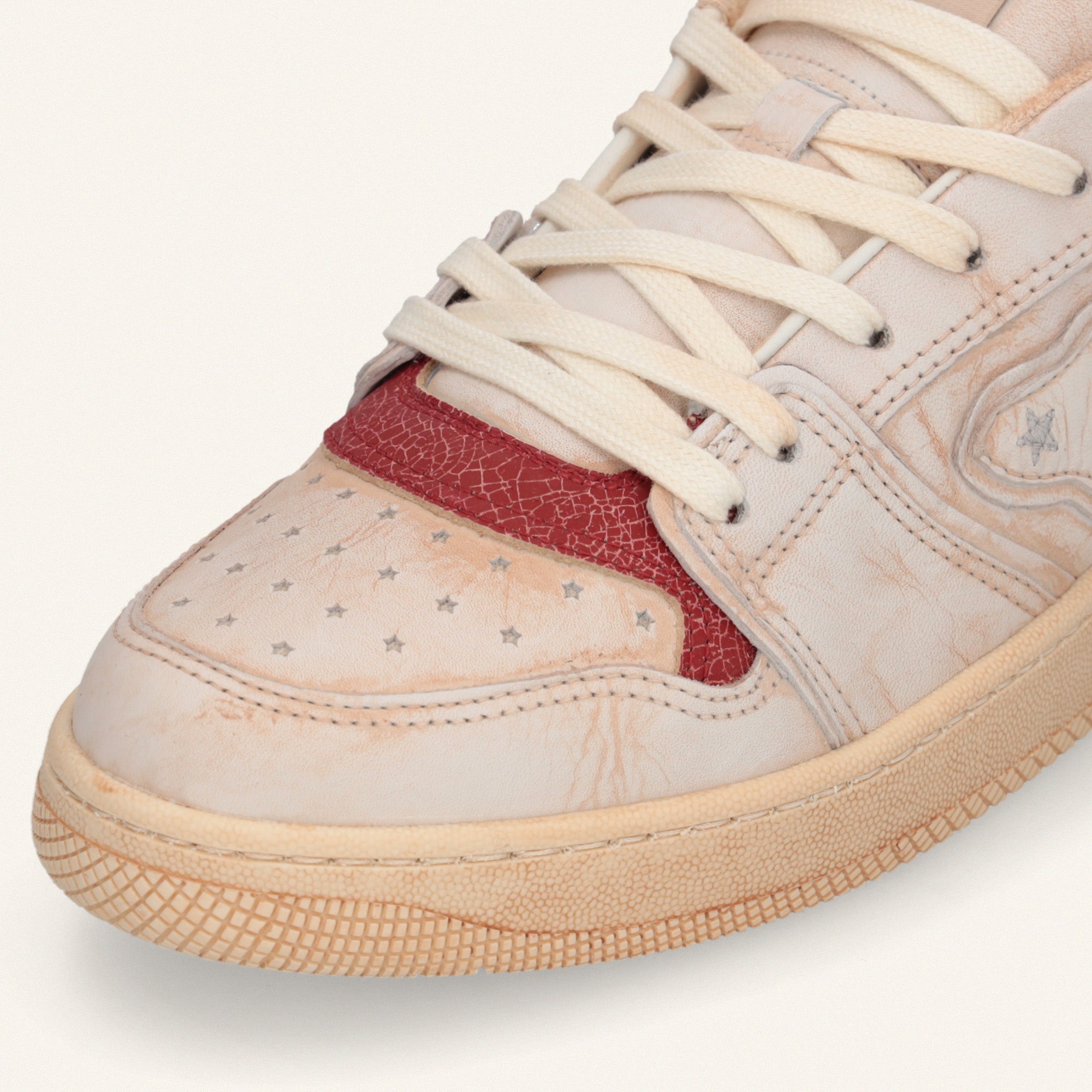 Entjpn Egg Rocket - sneakers in leather red clay