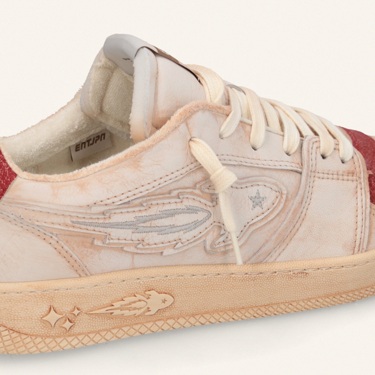 Entjpn Egg Rocket - sneakers in leather red clay