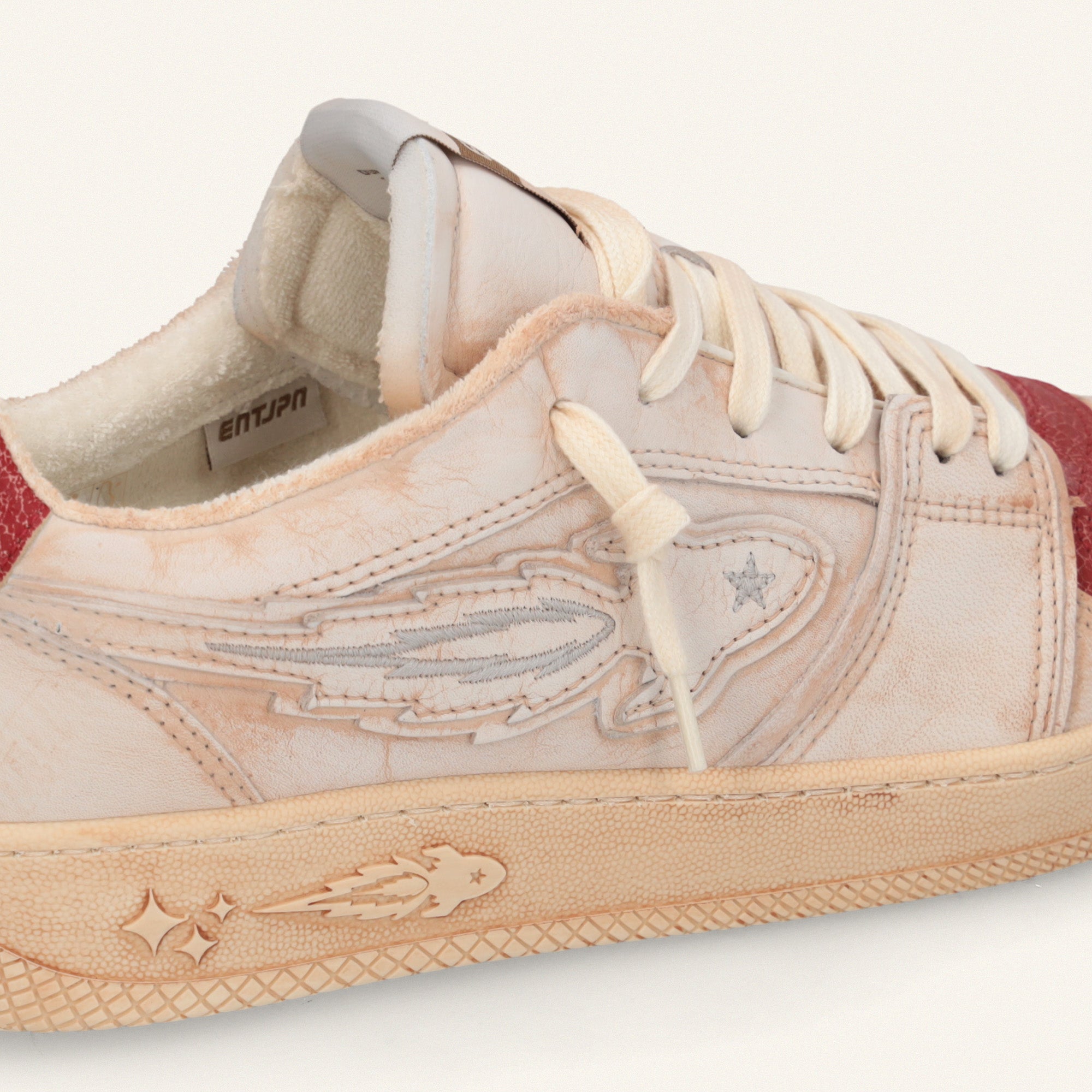 Entjpn Egg Rocket - sneakers in leather red clay