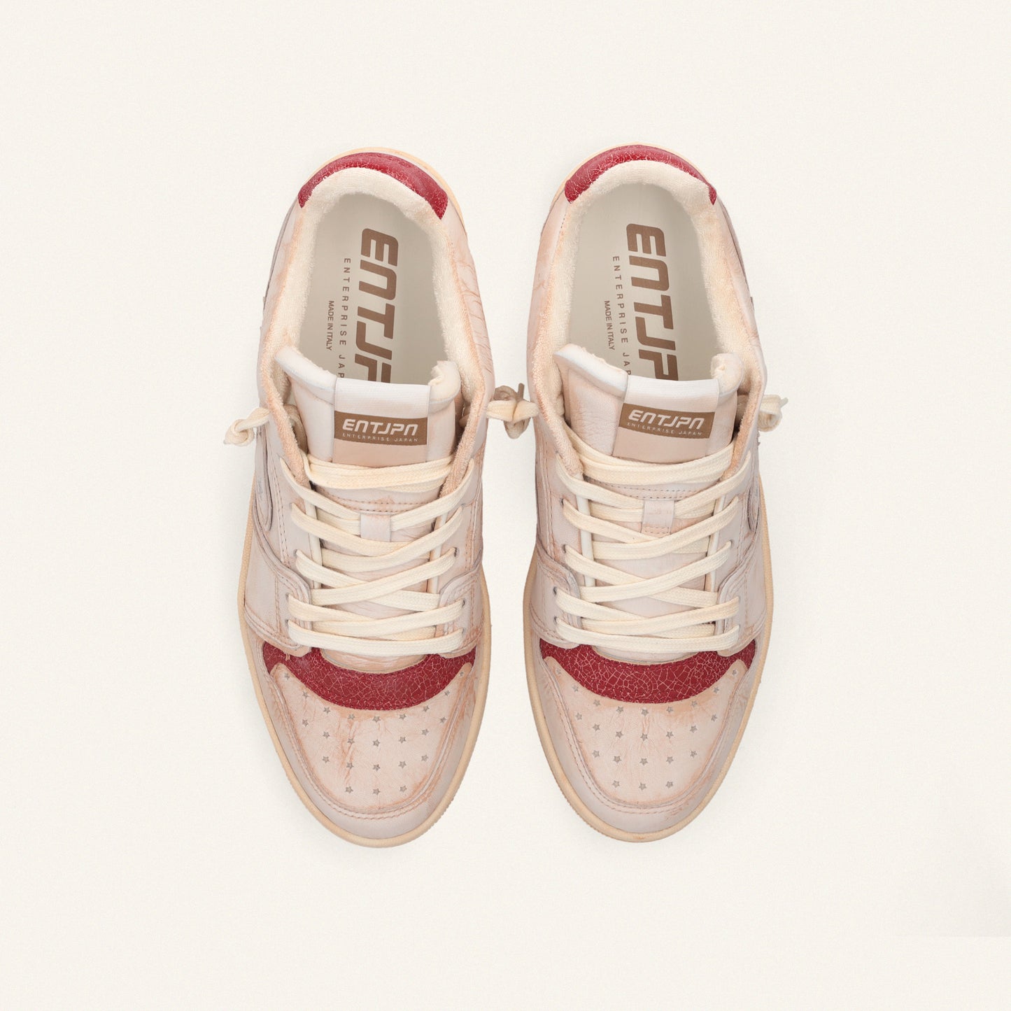 Entjpn Egg Rocket - sneakers in leather red clay