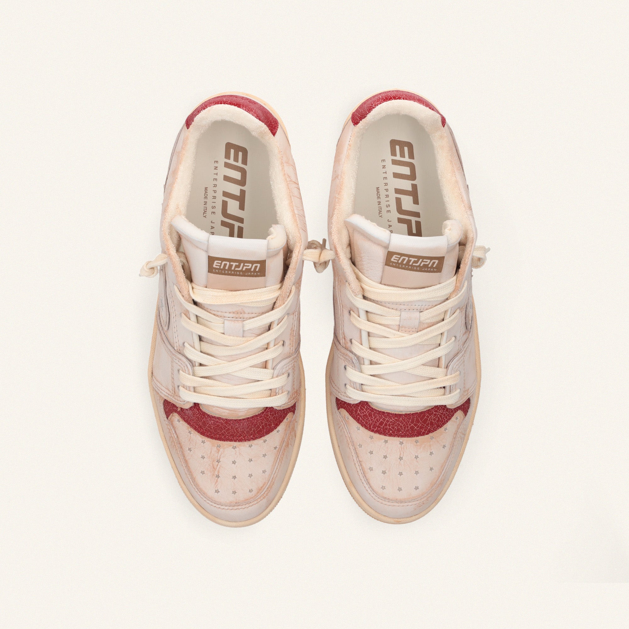 Entjpn Egg Rocket - sneakers in leather red clay