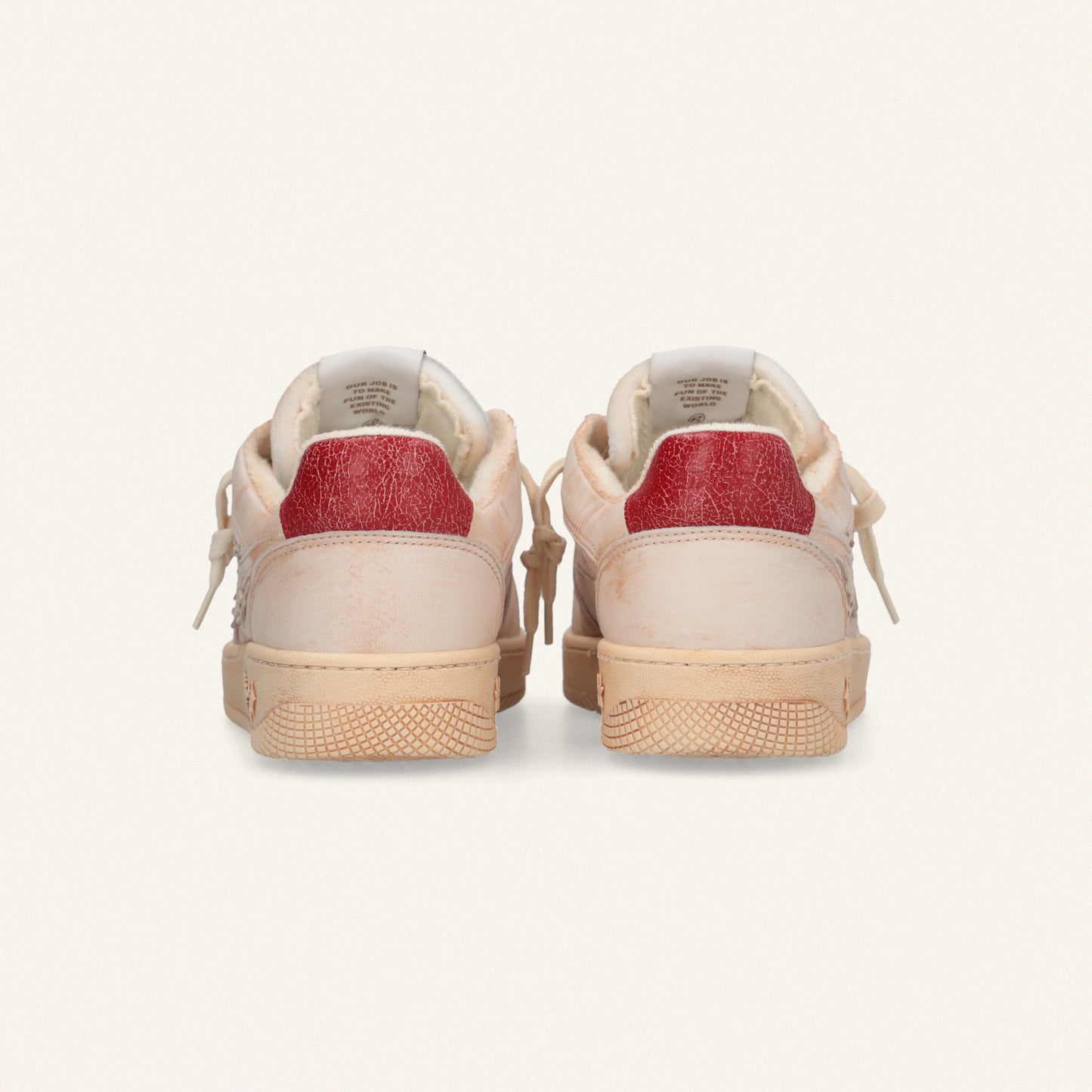 Entjpn Egg Rocket - sneakers in leather red clay