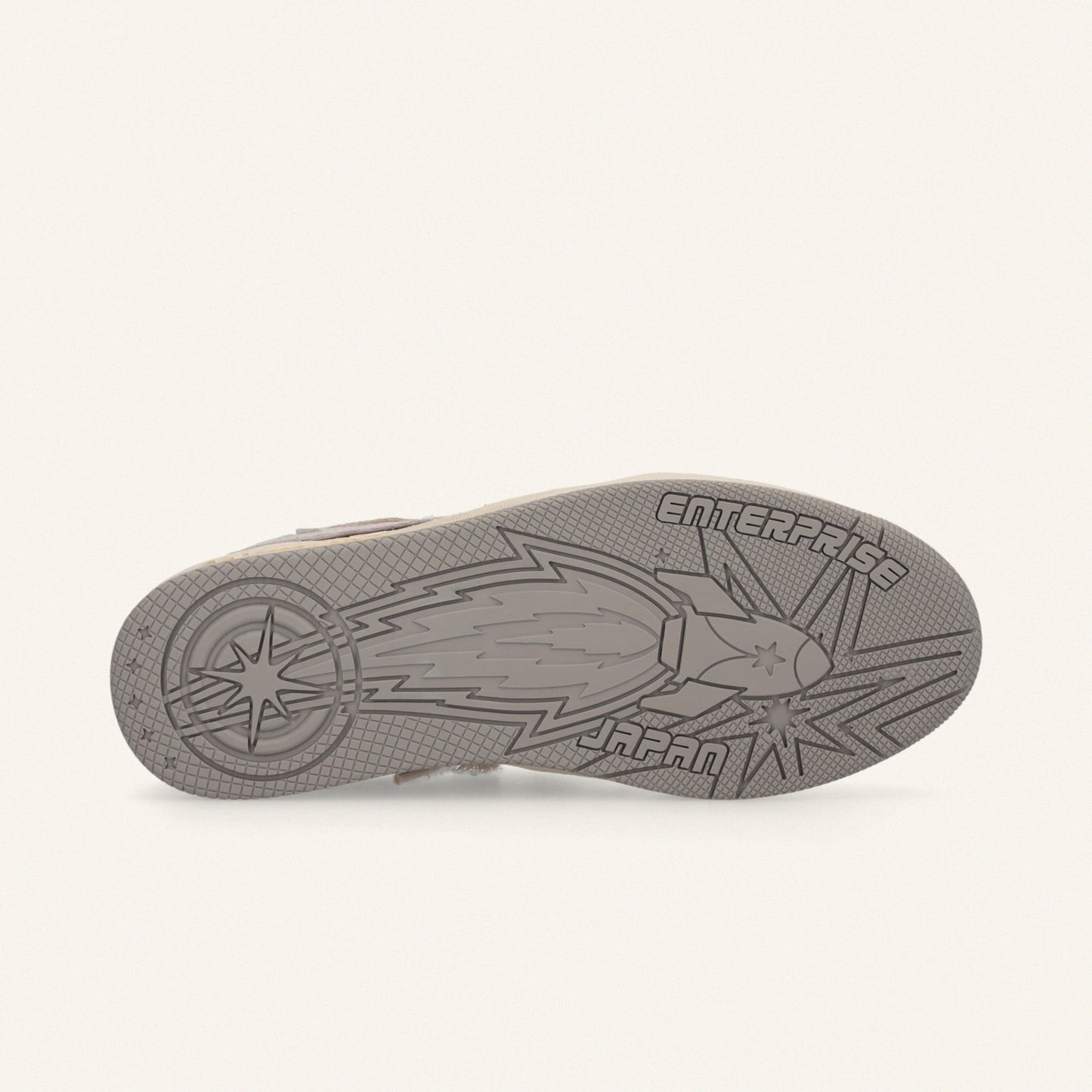 Entjpn Egg Rocket – blush sneakers in suede and laminate