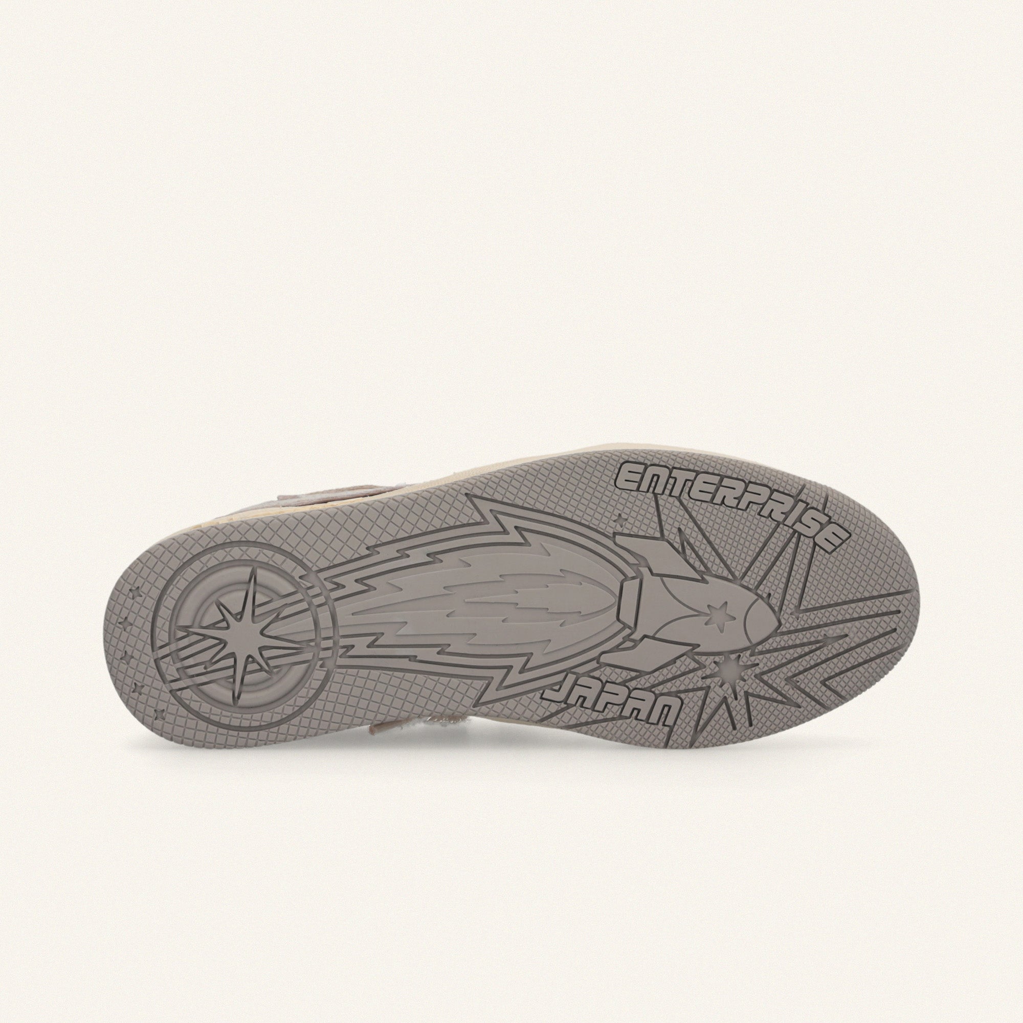 Entjpn Egg Rocket – blush sneakers in suede and laminate