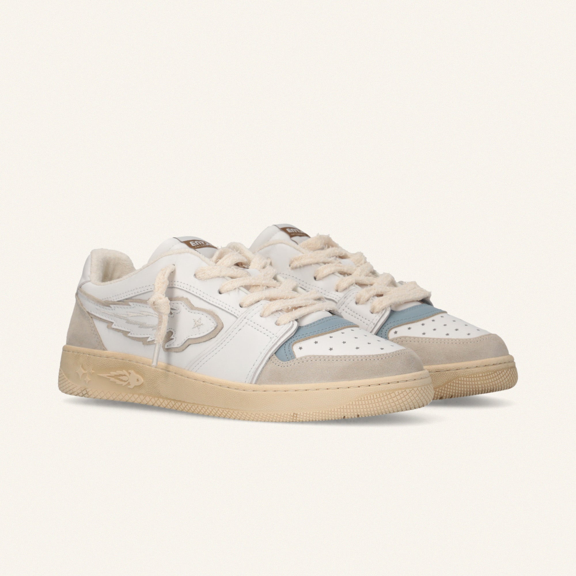 Entjpn Egg Rocket - sneakers in pelle con inserti celeste